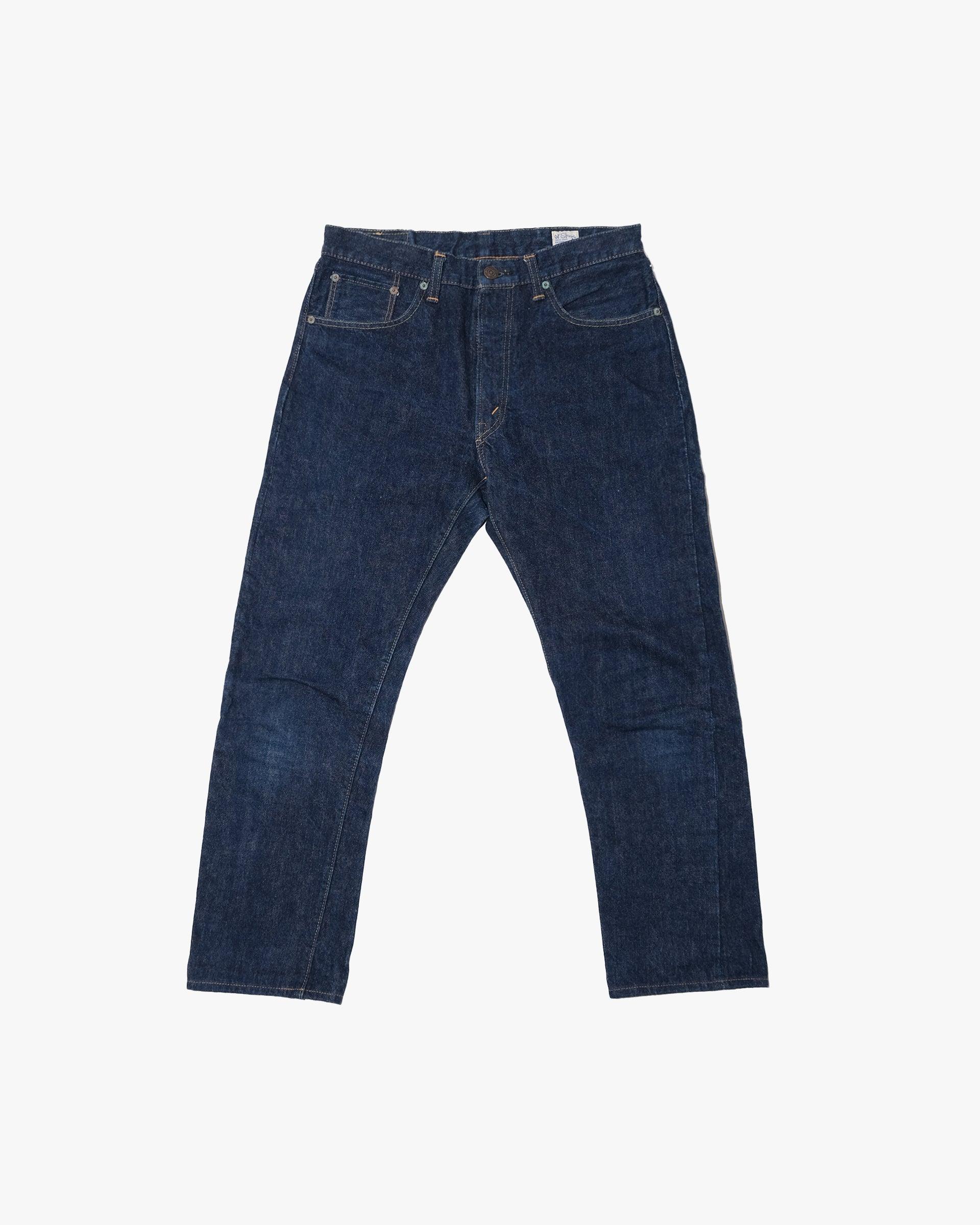 Denim Jeans, 31.5, Orslow, Dark Wash Blue