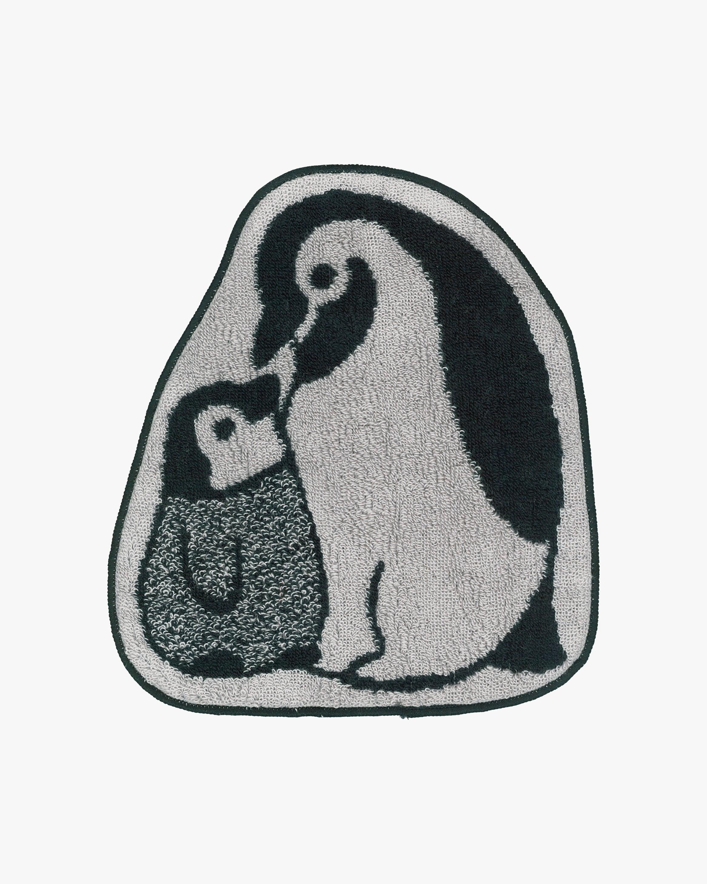 PrairieDog, Die Cut Hand Towel, Penguin, Black