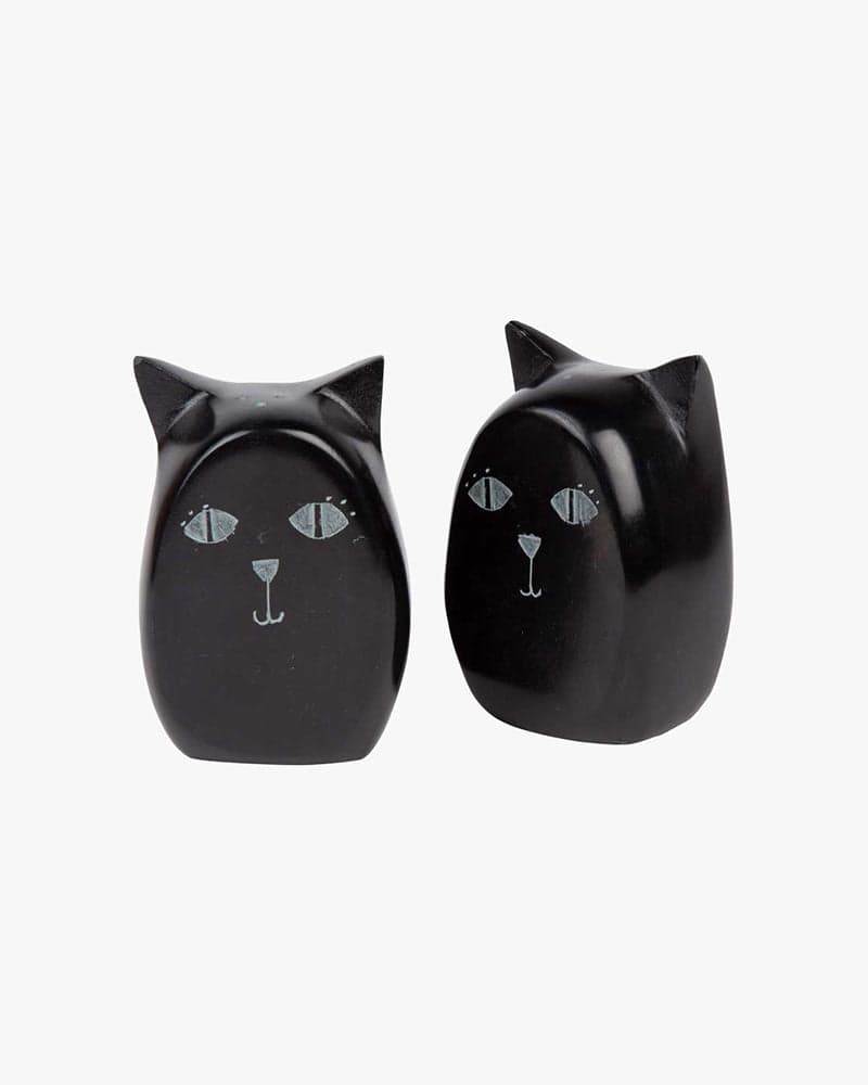 , Black Cat Salt & Pepper Shakers
