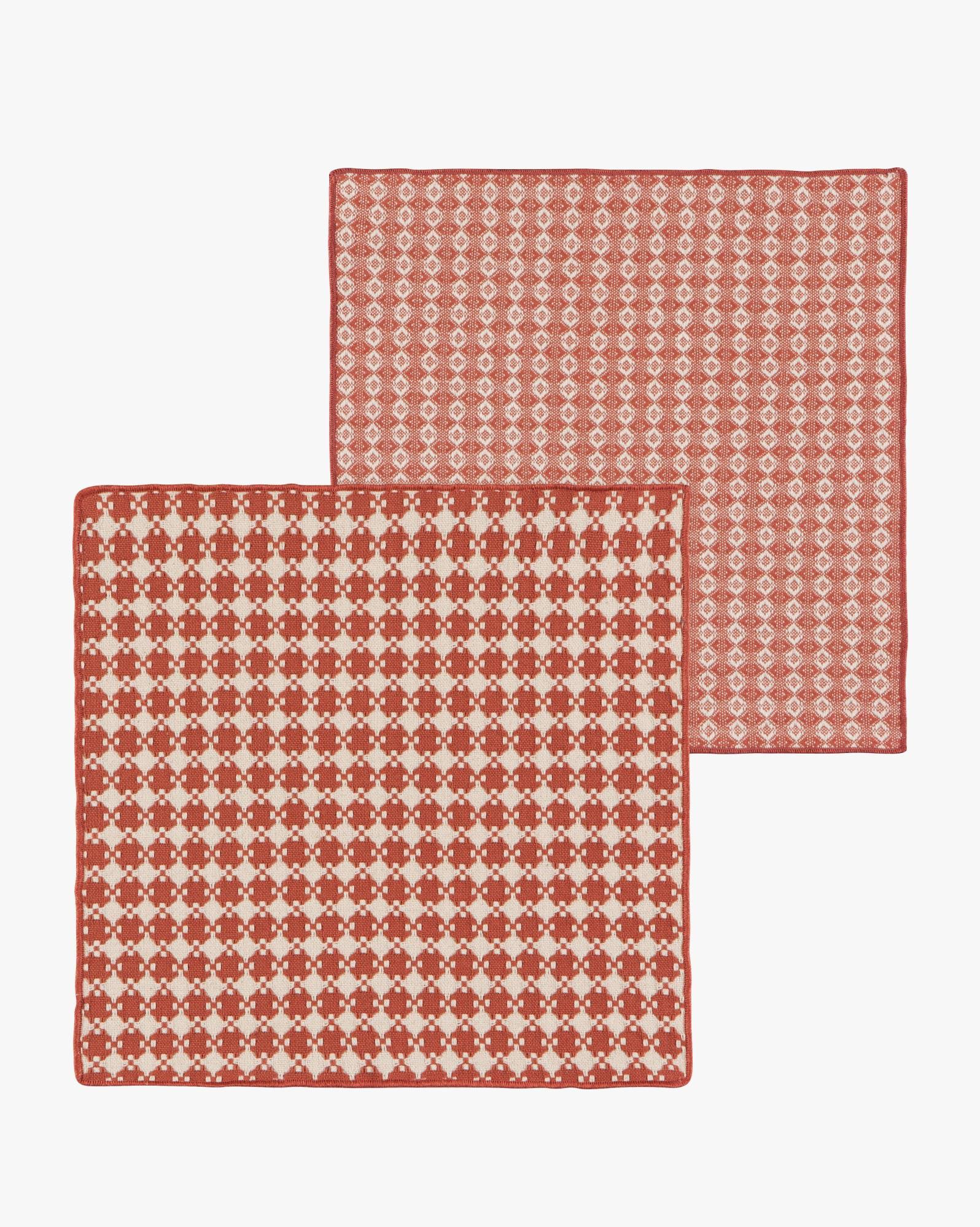 , Clay Assorted Woven Dishcloth, Set of 2