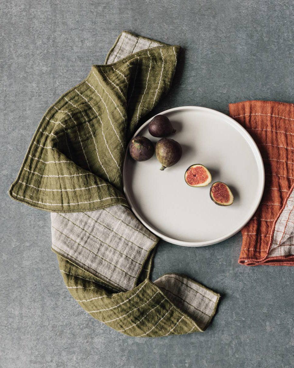 , Olive Branch Double Weave Napkins, Set of 4