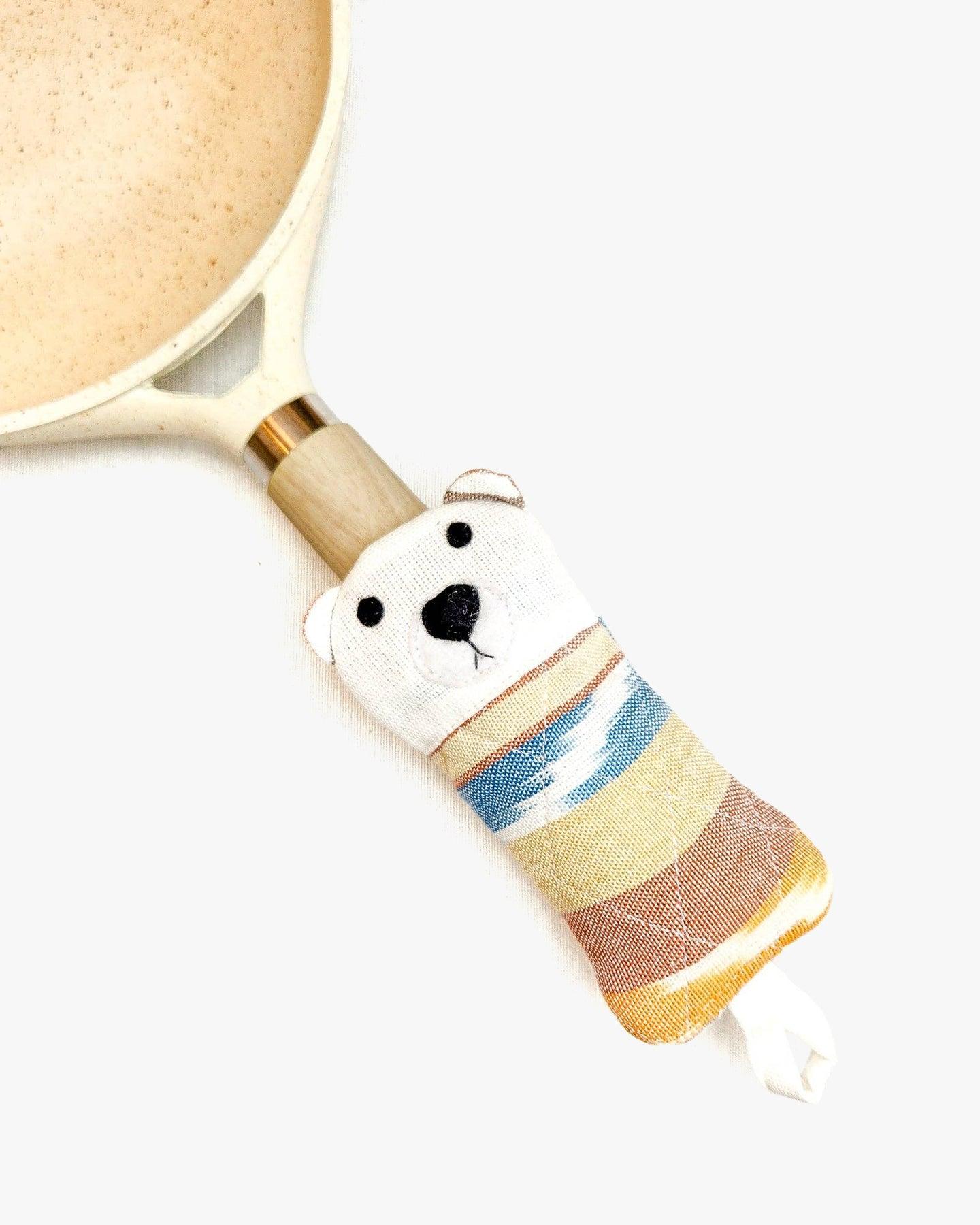 Upavim Crafts, Skillet Handle Holder, Polar Bear