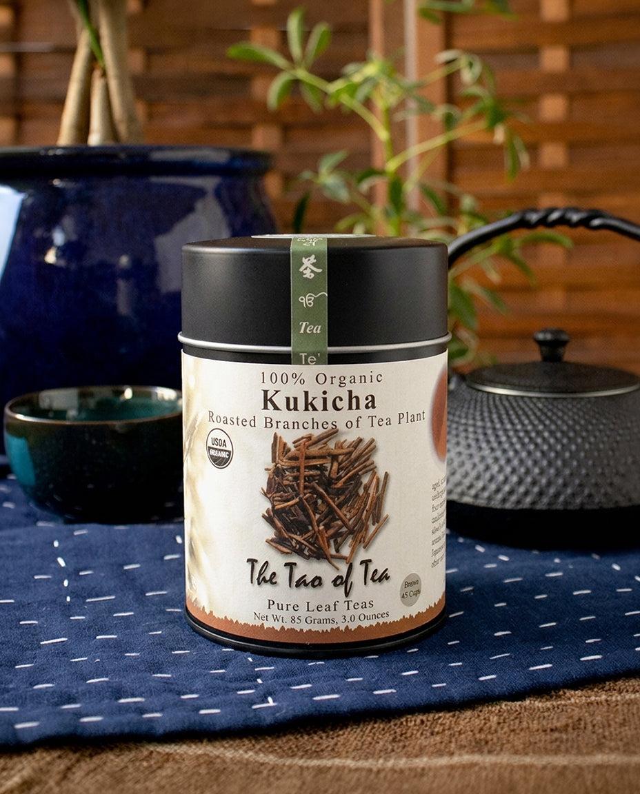 , Loose Leaf, Organic Kukicha, Roasted Branches of Tea Plant