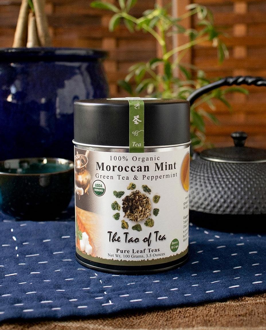 , Loose Leaf, Organic Moroccan Mint, Green Tea & Peppermint