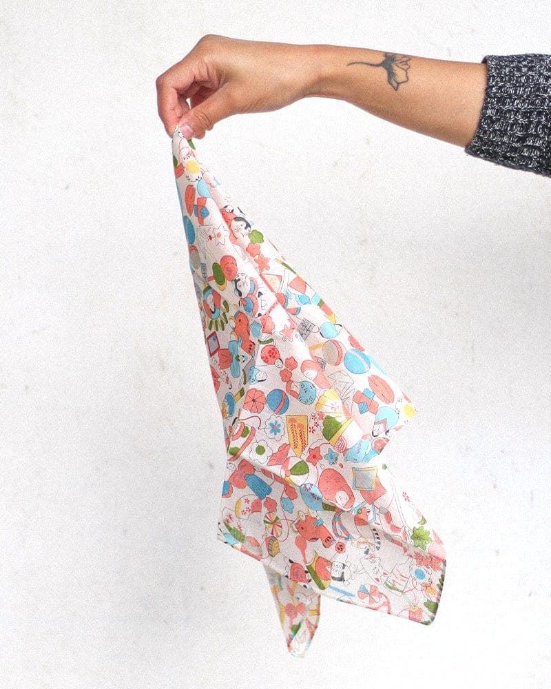 Japanese Handkerchief, Classic, Yonagado, Nostalgic Toys