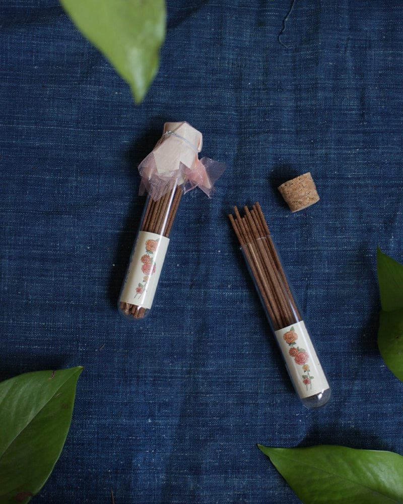 Natural Essential Oil Incense, Wild Rose