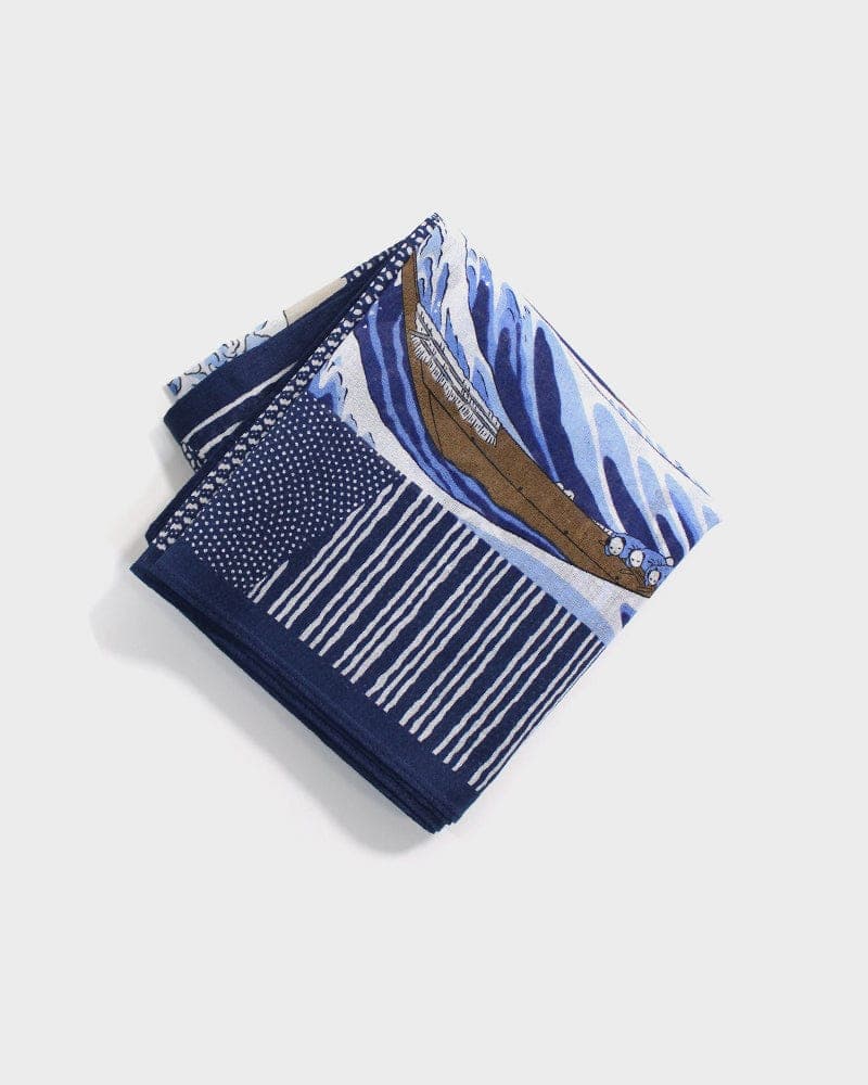 Japanese Handkerchief, Classic, Hokusai Great Wave off Kanagawa