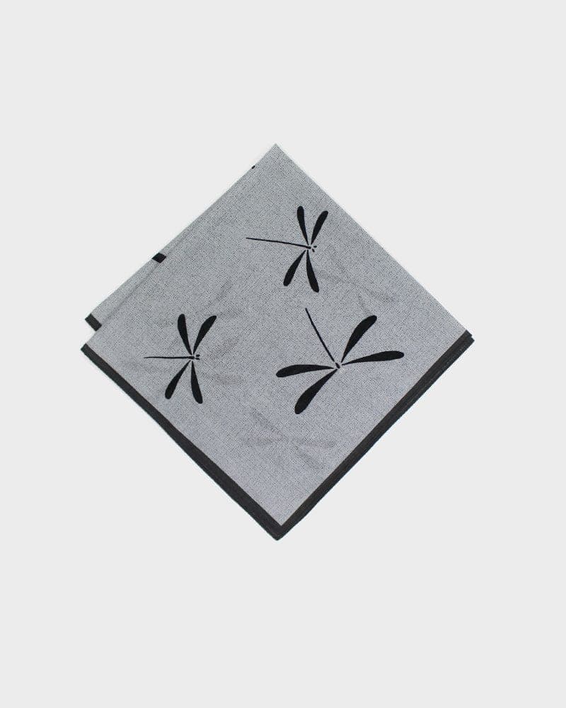 Japanese Handkerchief, Classic, Shofu, Black & Charcoal Tonbo