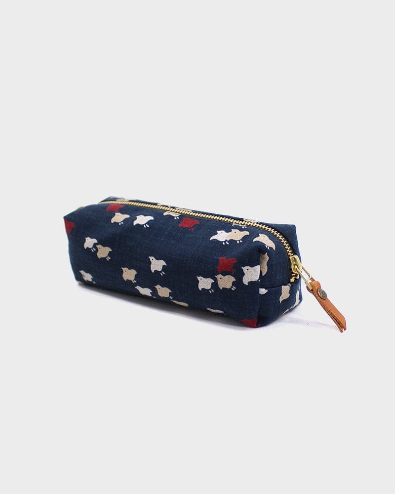Kiriko Original Pencil Pouch, Indigo Chidori