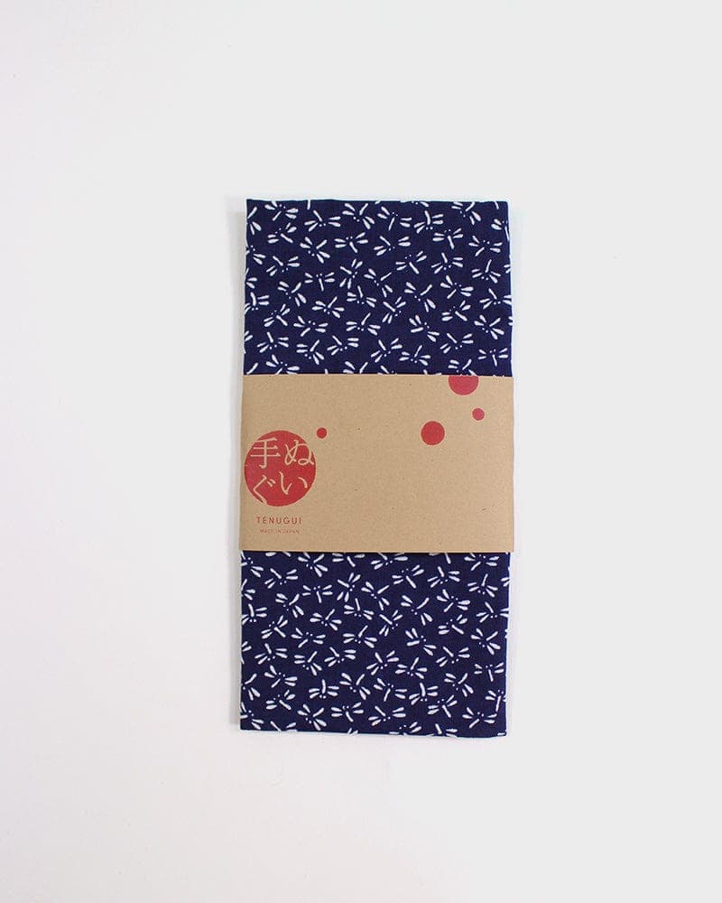 Tenugui, Classic, Komon, Indigo Tonbo