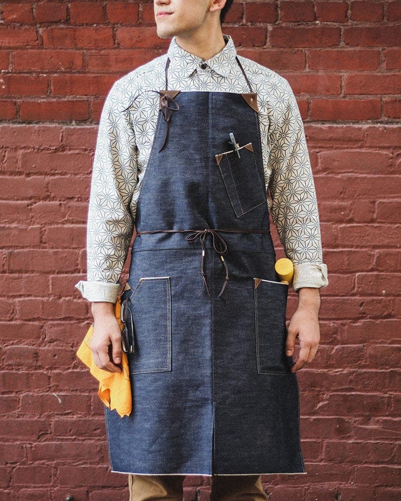 Original Work Apron, Full, Japanese Selvedge Denim, Indigo