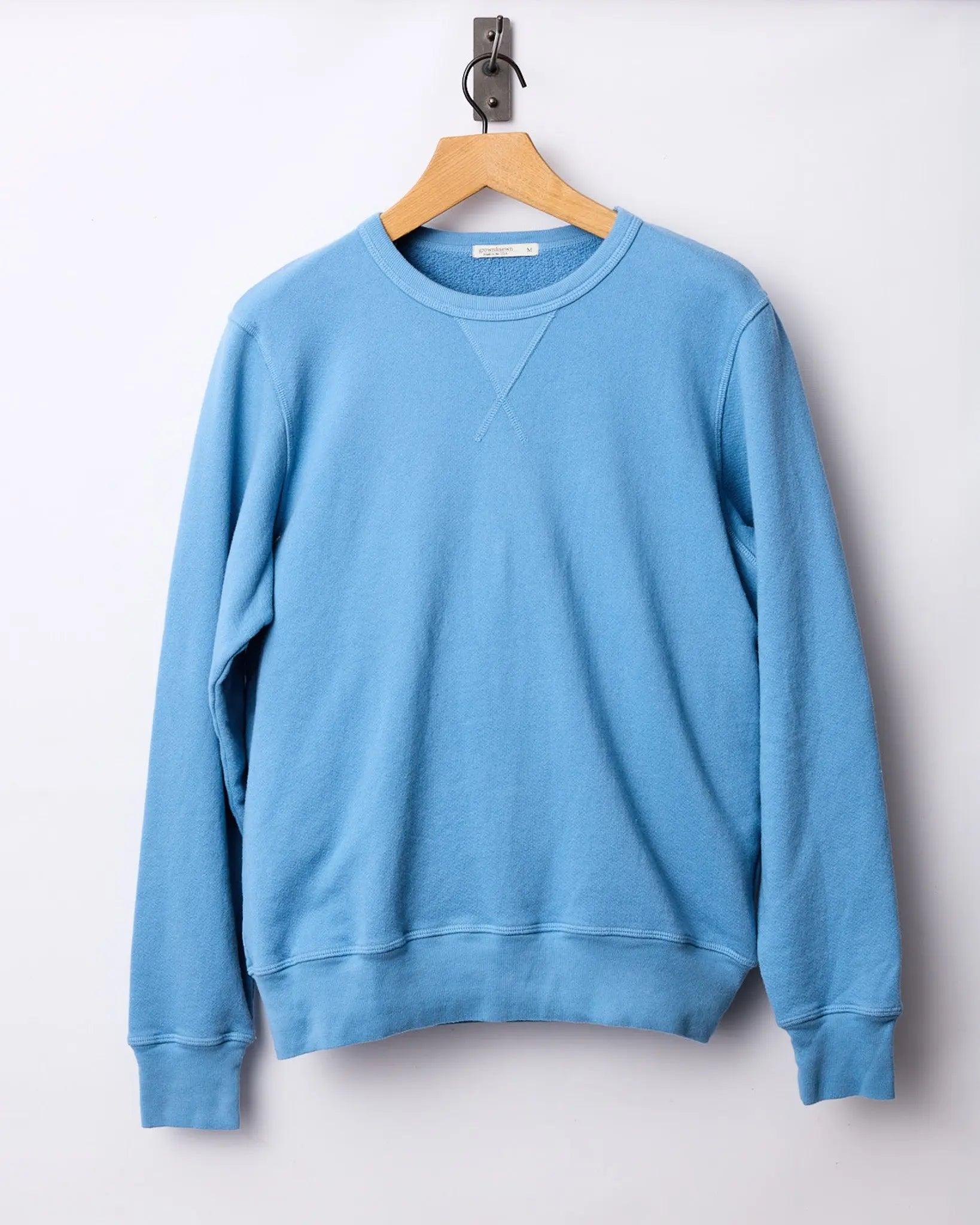 French Terry Sweatshirt - Pacific Ocean Blue