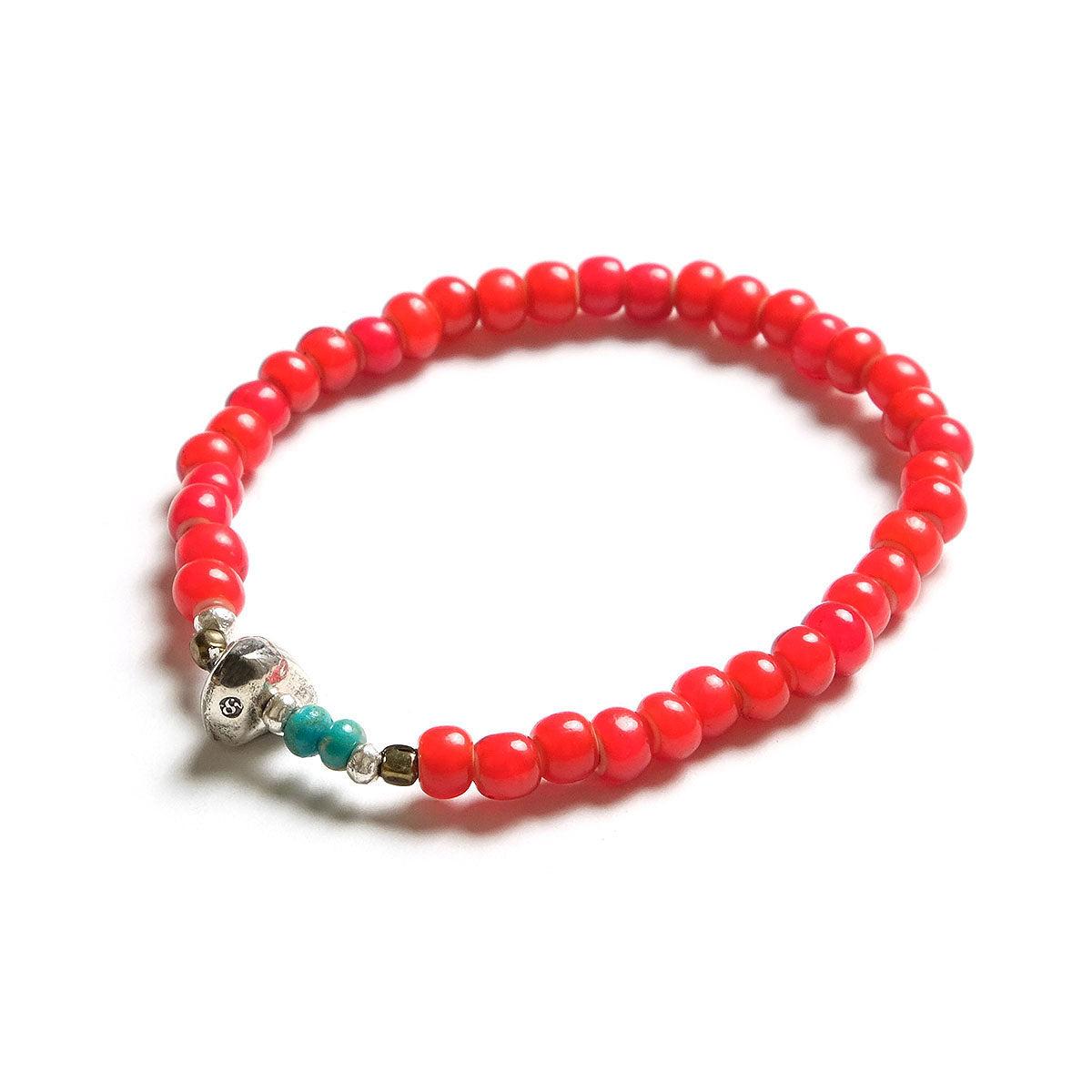 White Heart Beads Bracelet - SK-001
