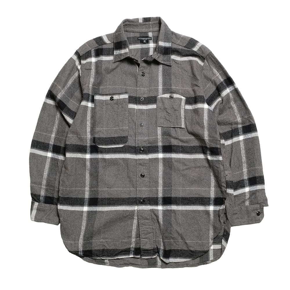 Work Shirt - Cotton Brushed Big Plaid - RV019