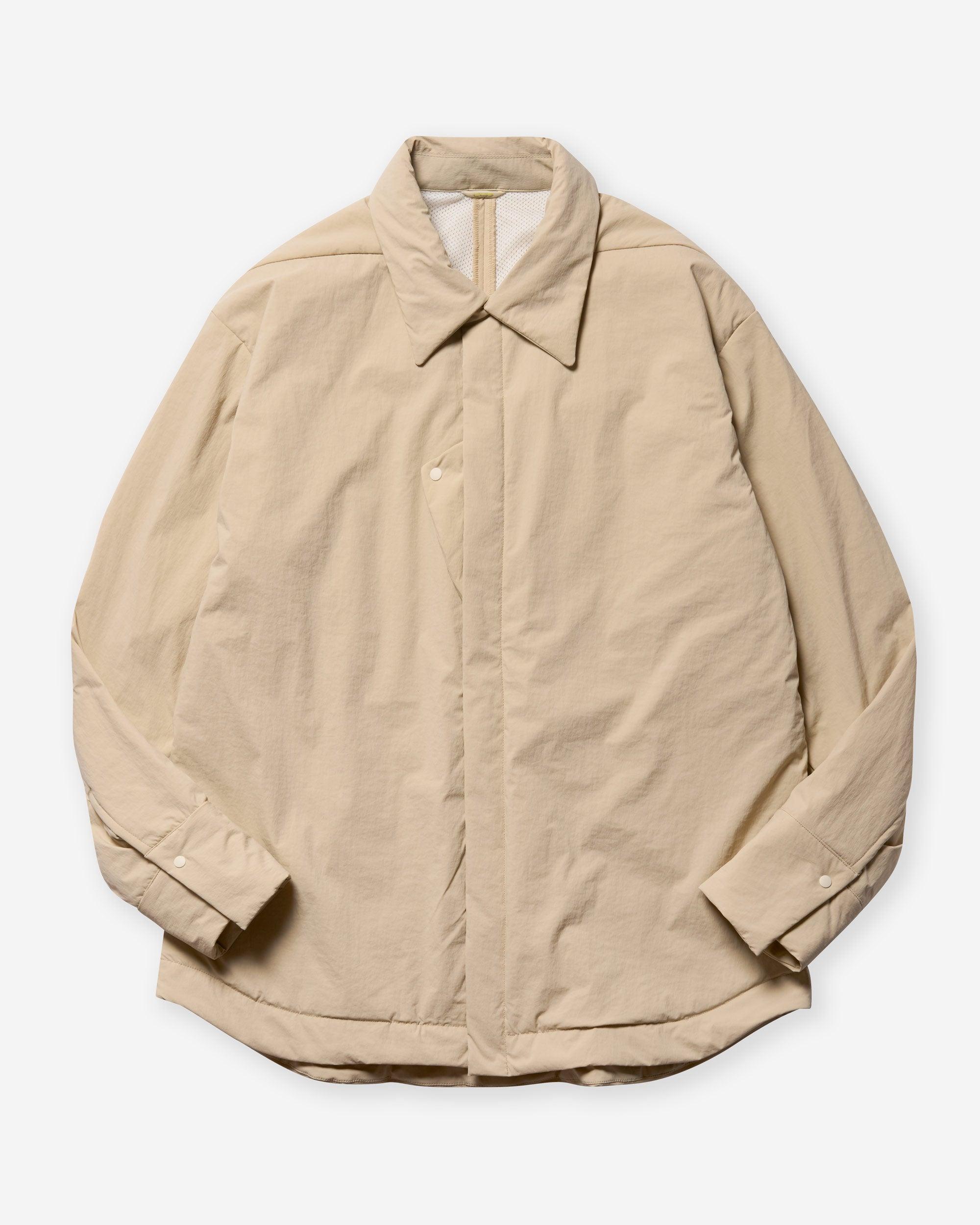 Left Chest PK Shirt (LS-CB105) - Beige