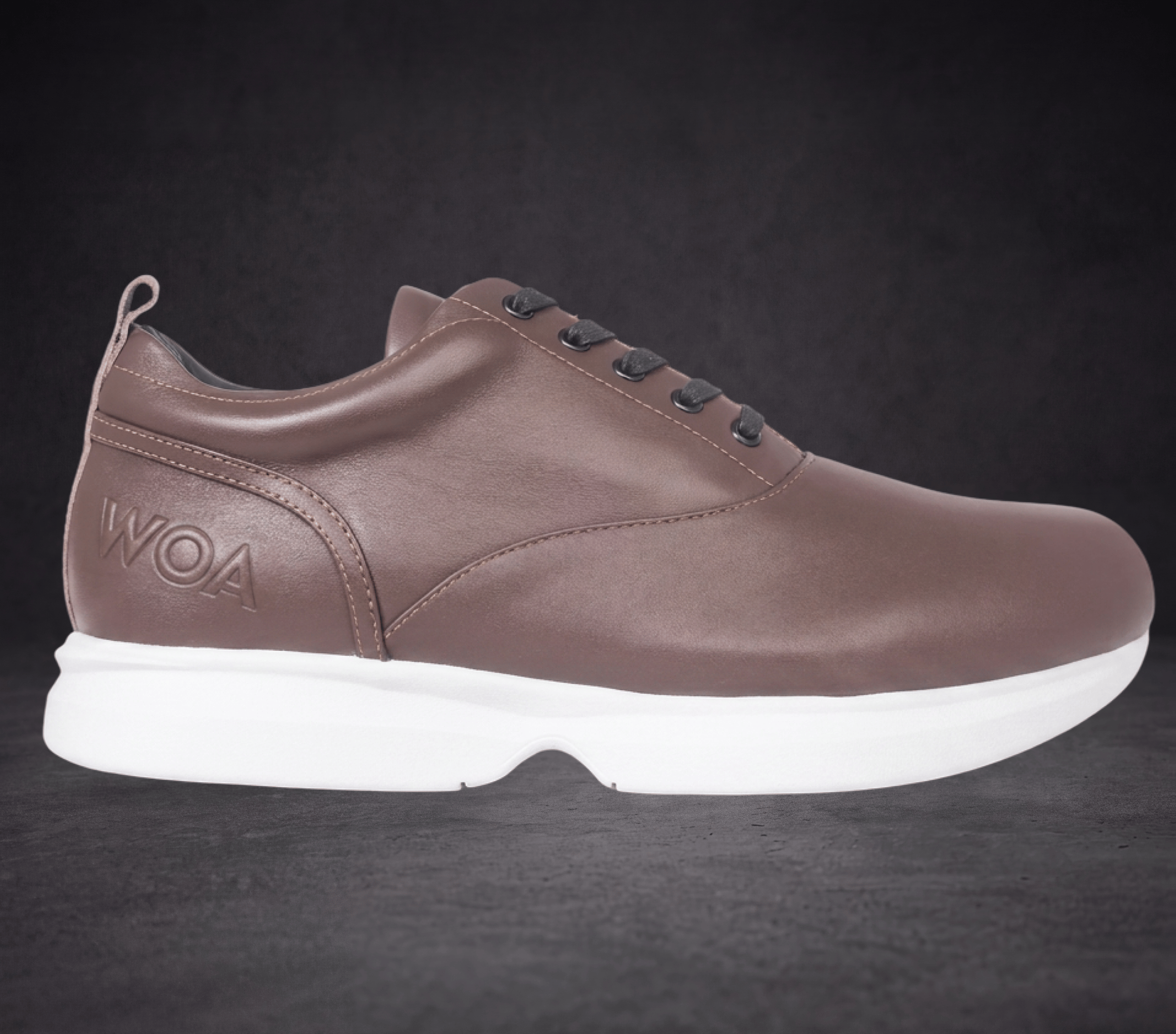 Brown & White All-Day WOA Dress Sneaker