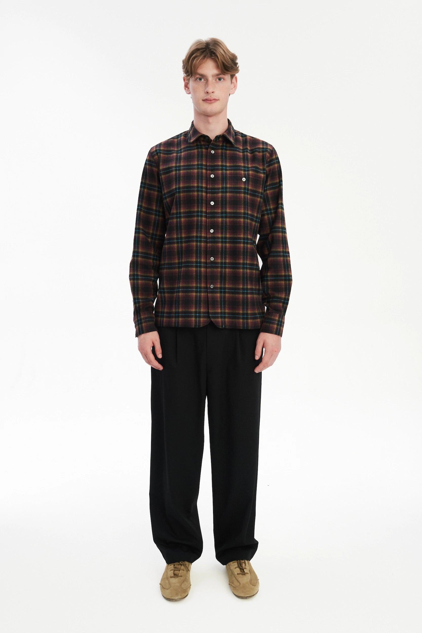 Strong Shirt in a Checked Recycled Cotton Flannel