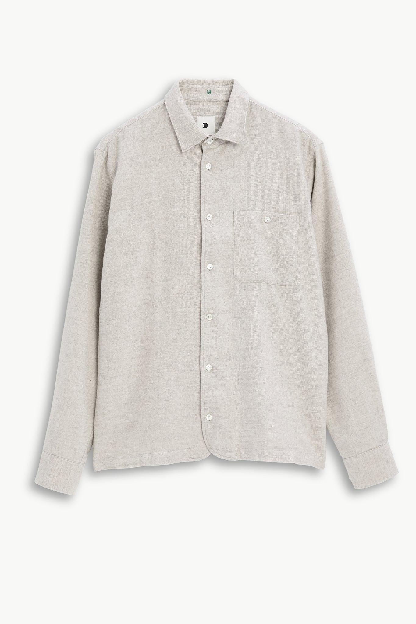 Strong Shirt in Cream Beige Japanese Cotton & Yak
