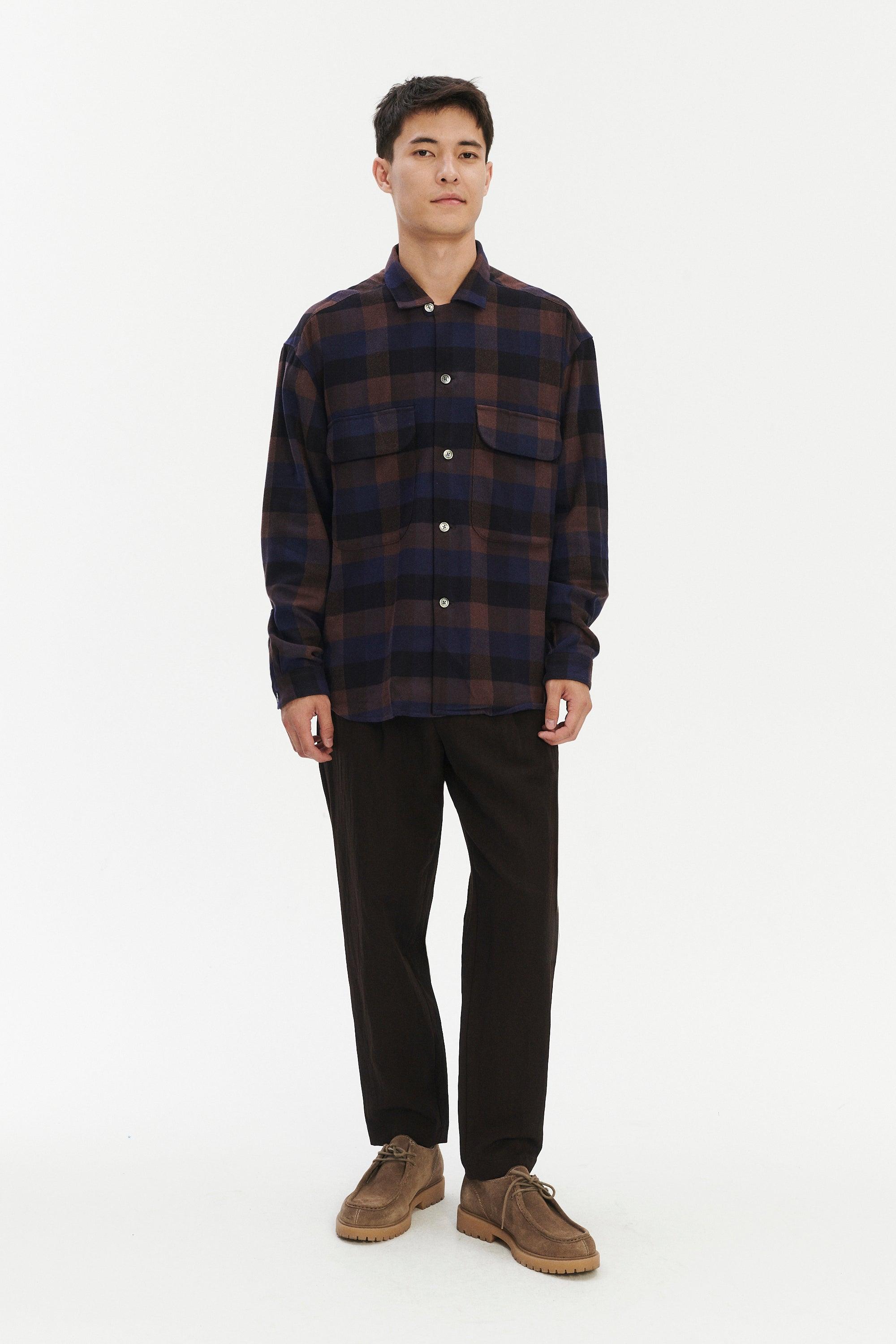 Leisure Shirt in a Blend of Cotton and Tencel