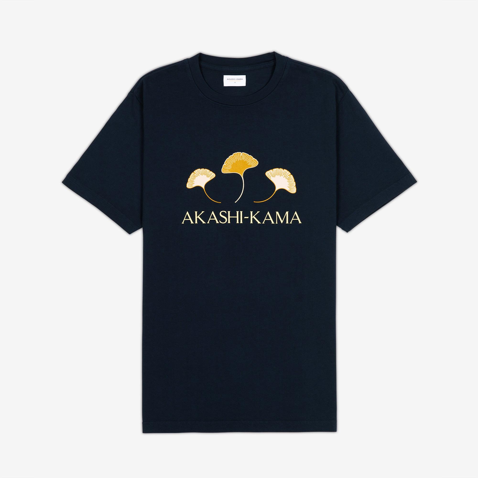 Ginkgo Leaf Tee - Deep Indigo