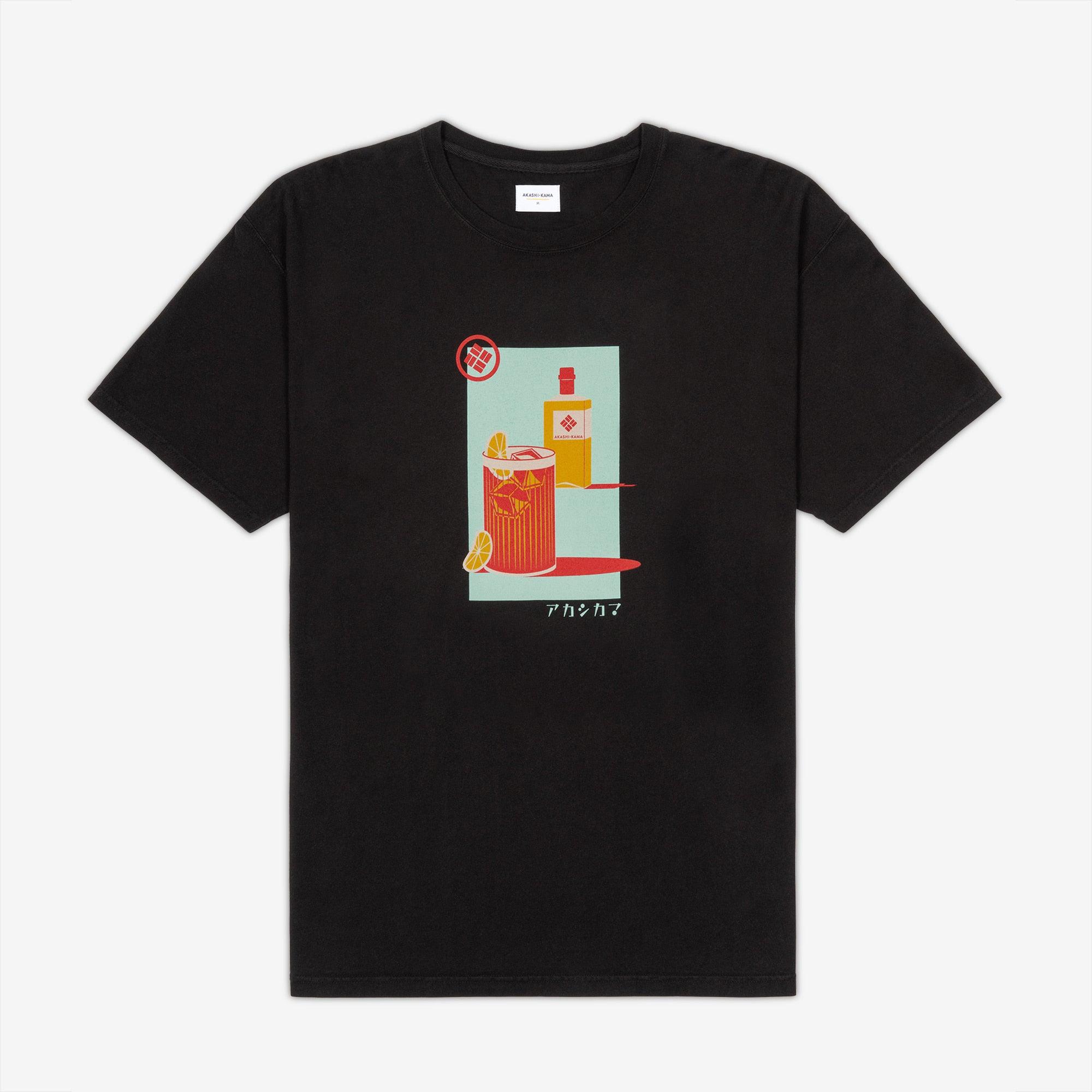 Highball ハイボール Oversize Tee - Black