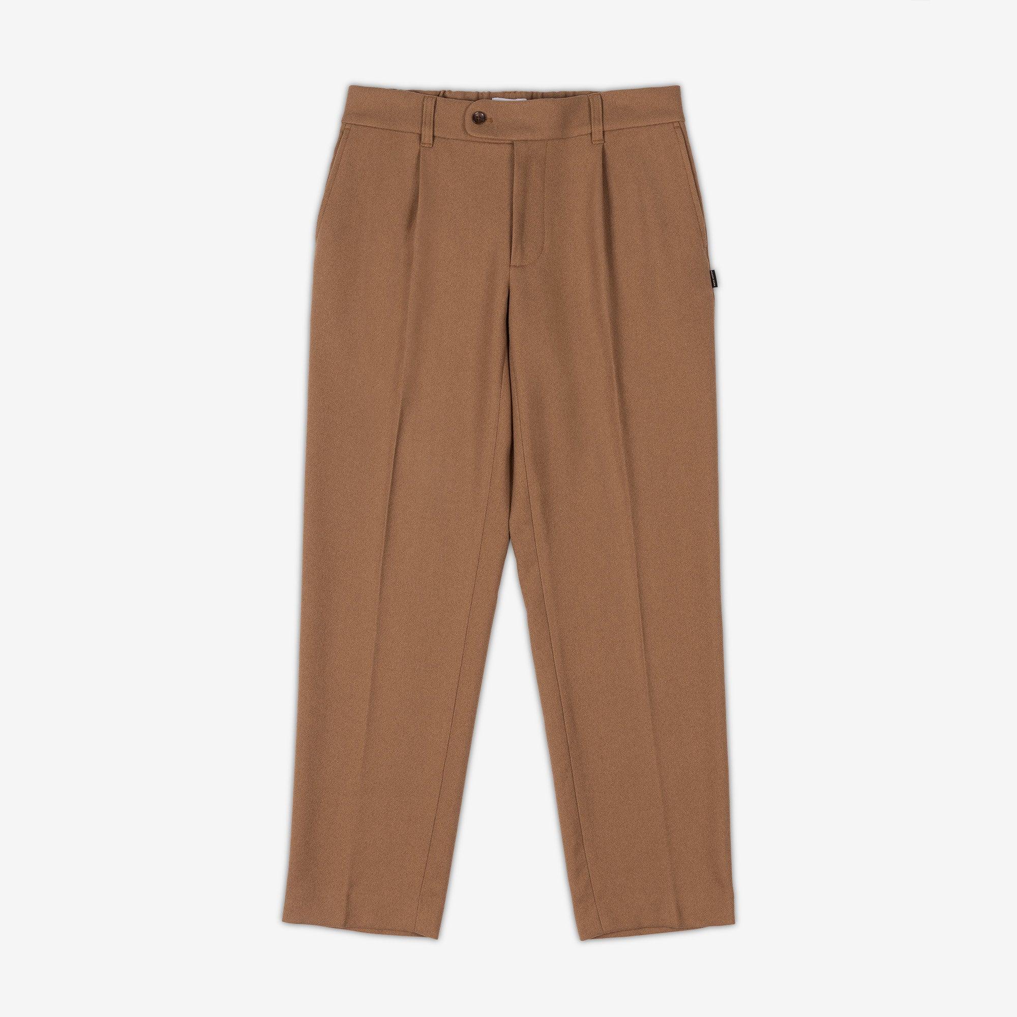 Pleated Trousers - Kona Coffee