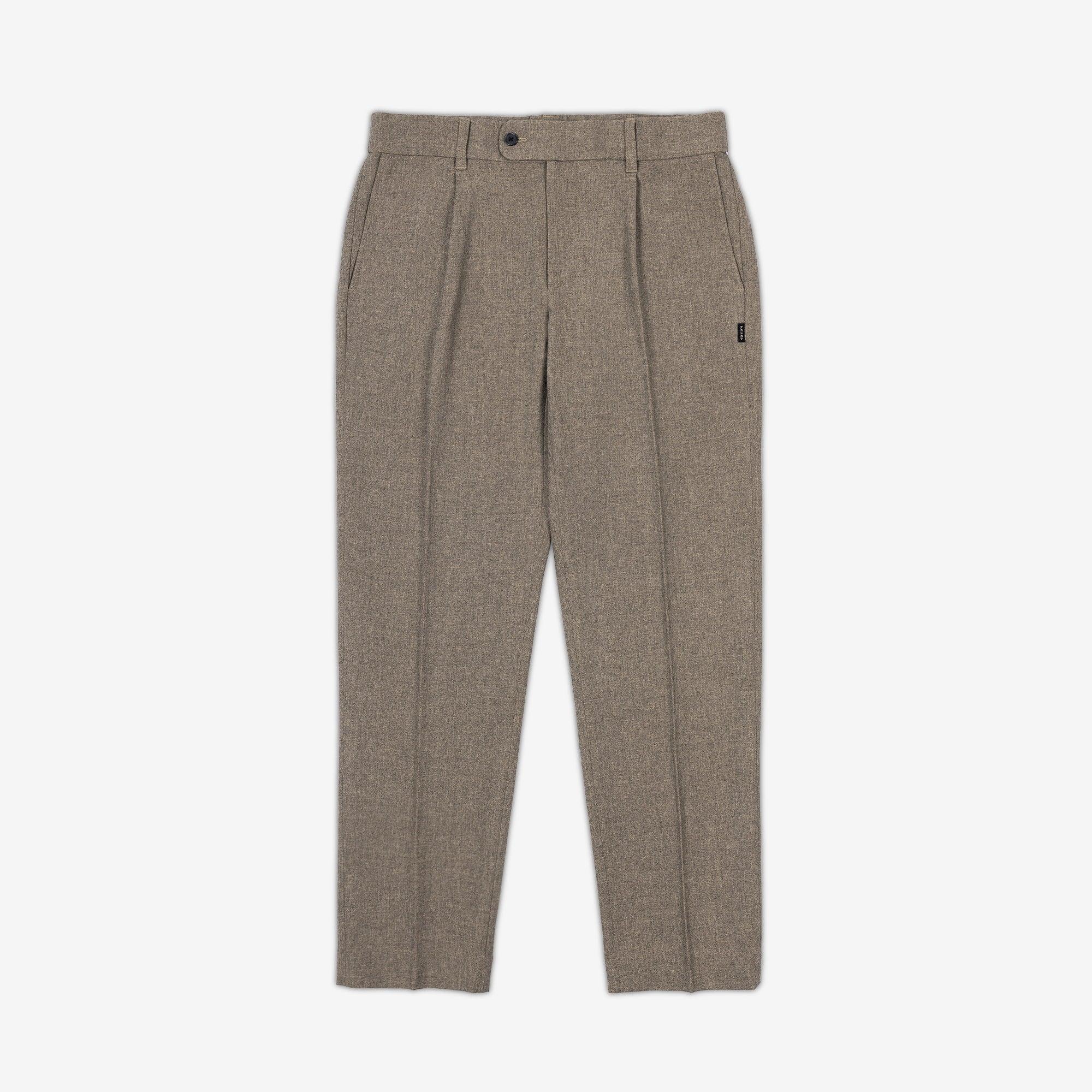 Pleated Trousers - Mocha Taupe