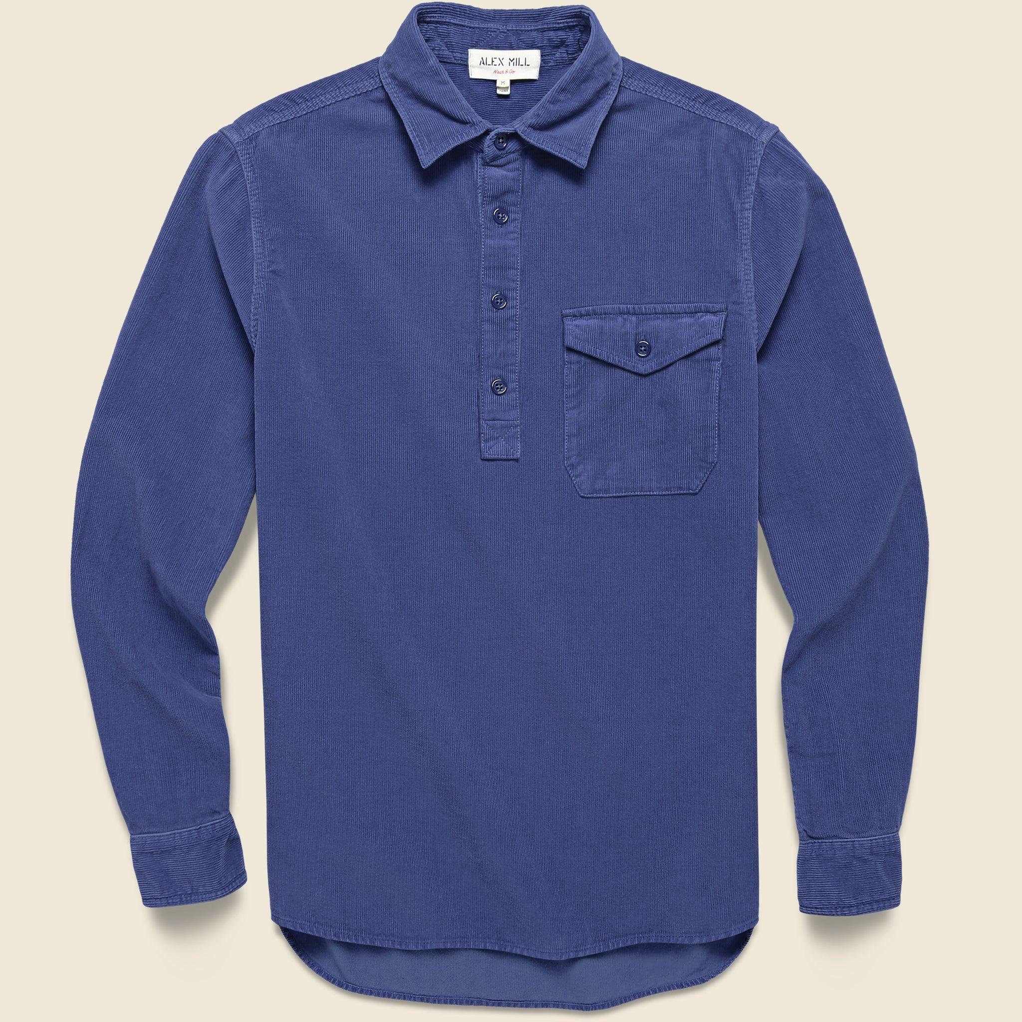 Popover Cord Shirt - Iris
