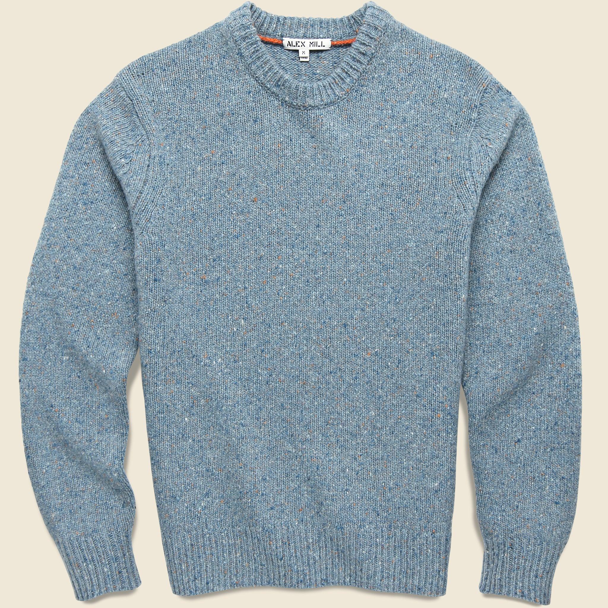 Donegal Wool Sweater - Sea Mist