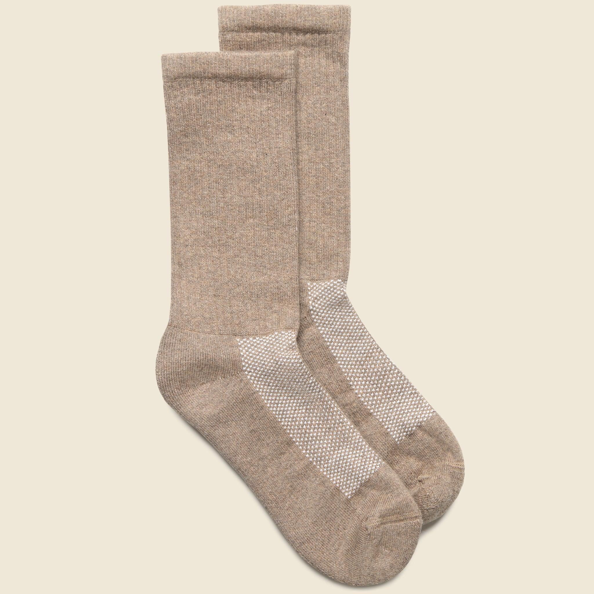 Statement Crew Sock - Tan