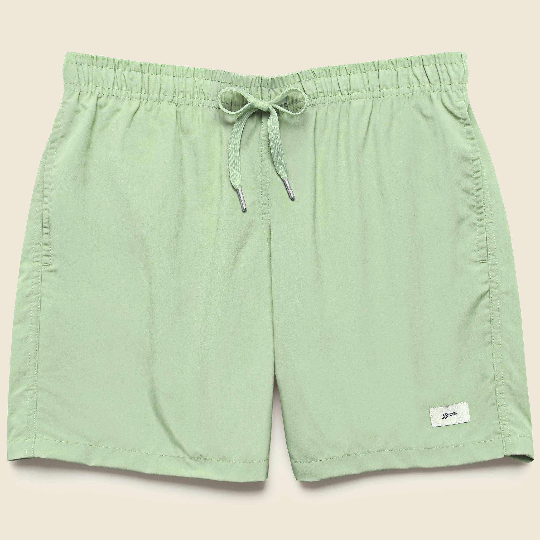5.5" Solid Swim Trunks - Moss