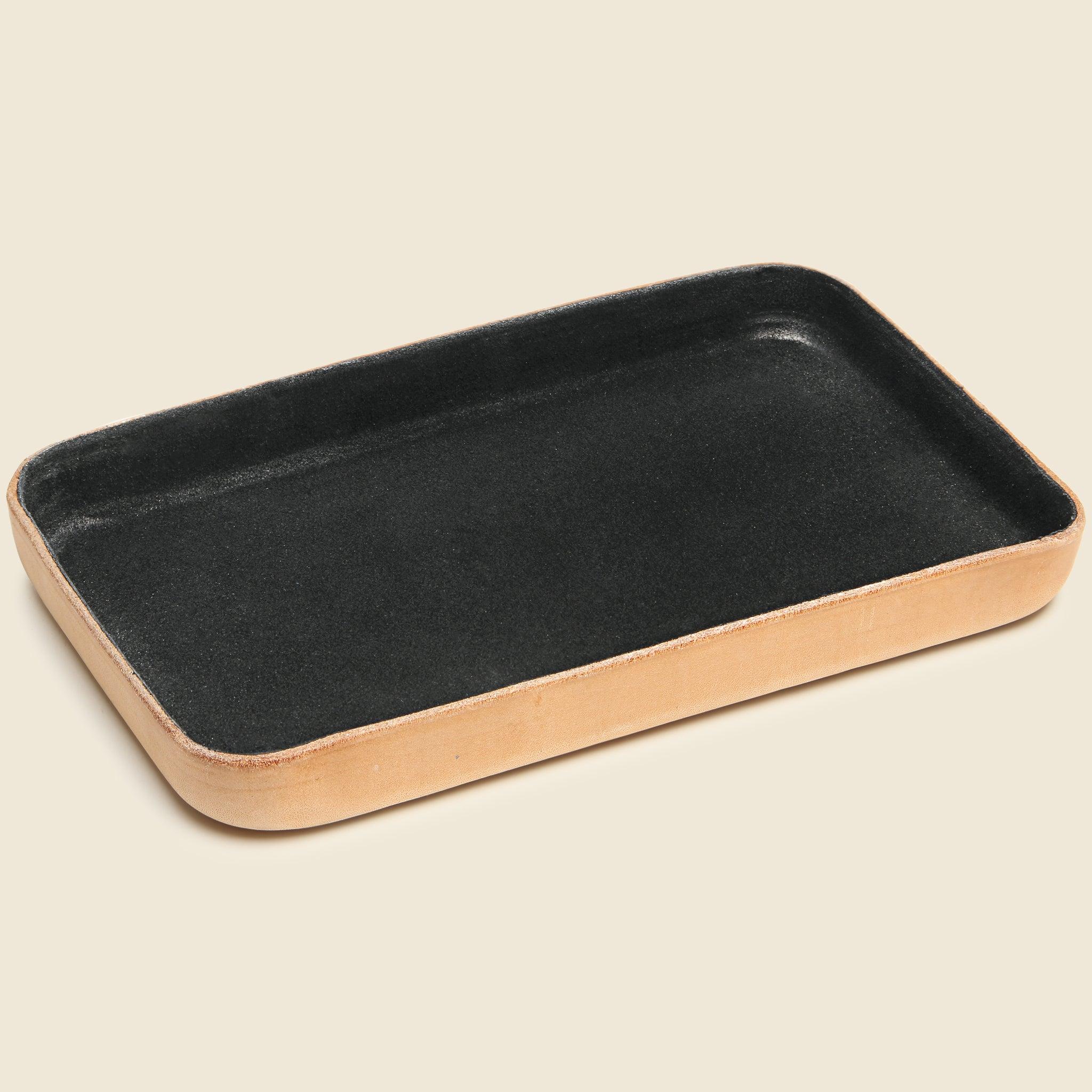 Medium Suede Tray - Black