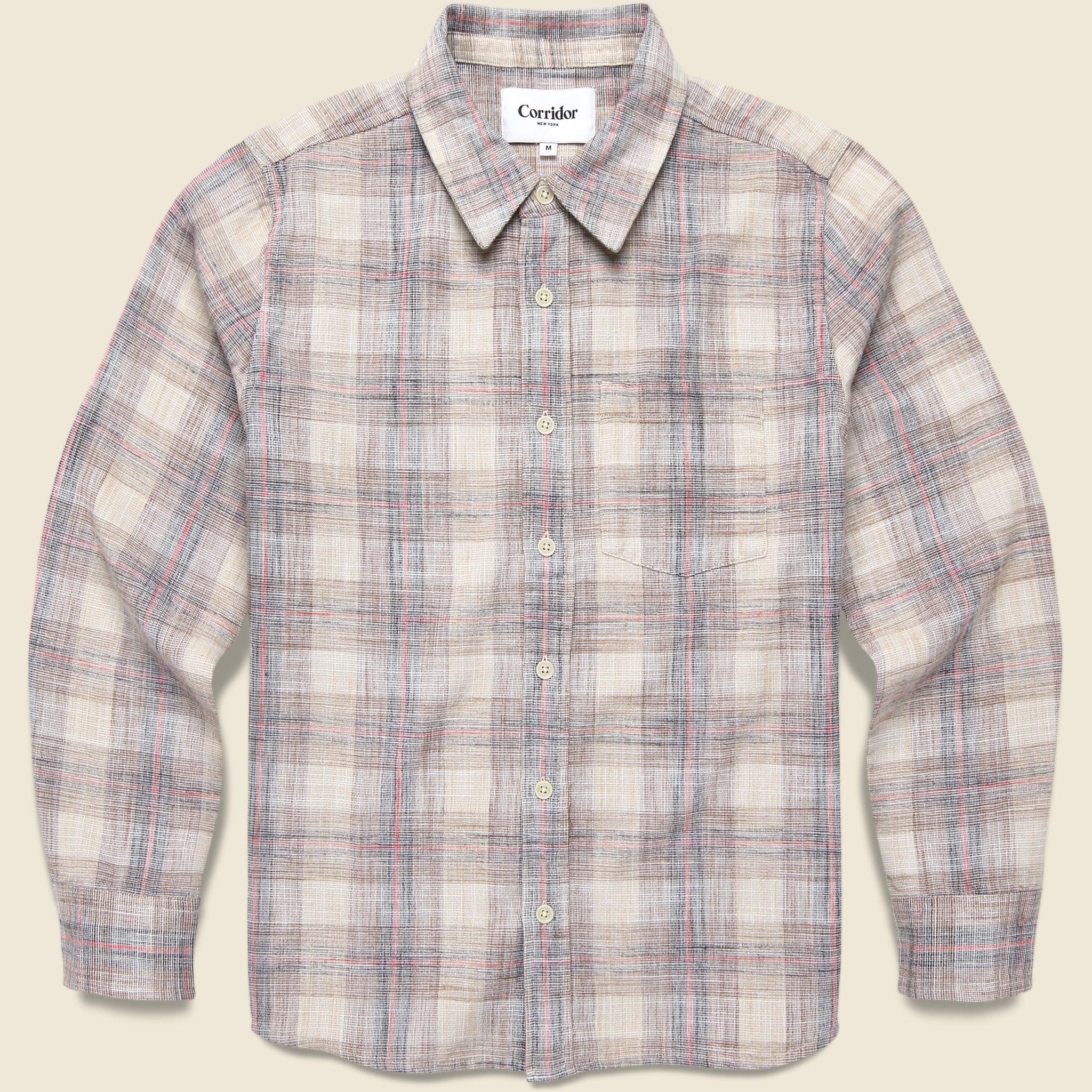 Rosewood Plaid Shirt - Natural