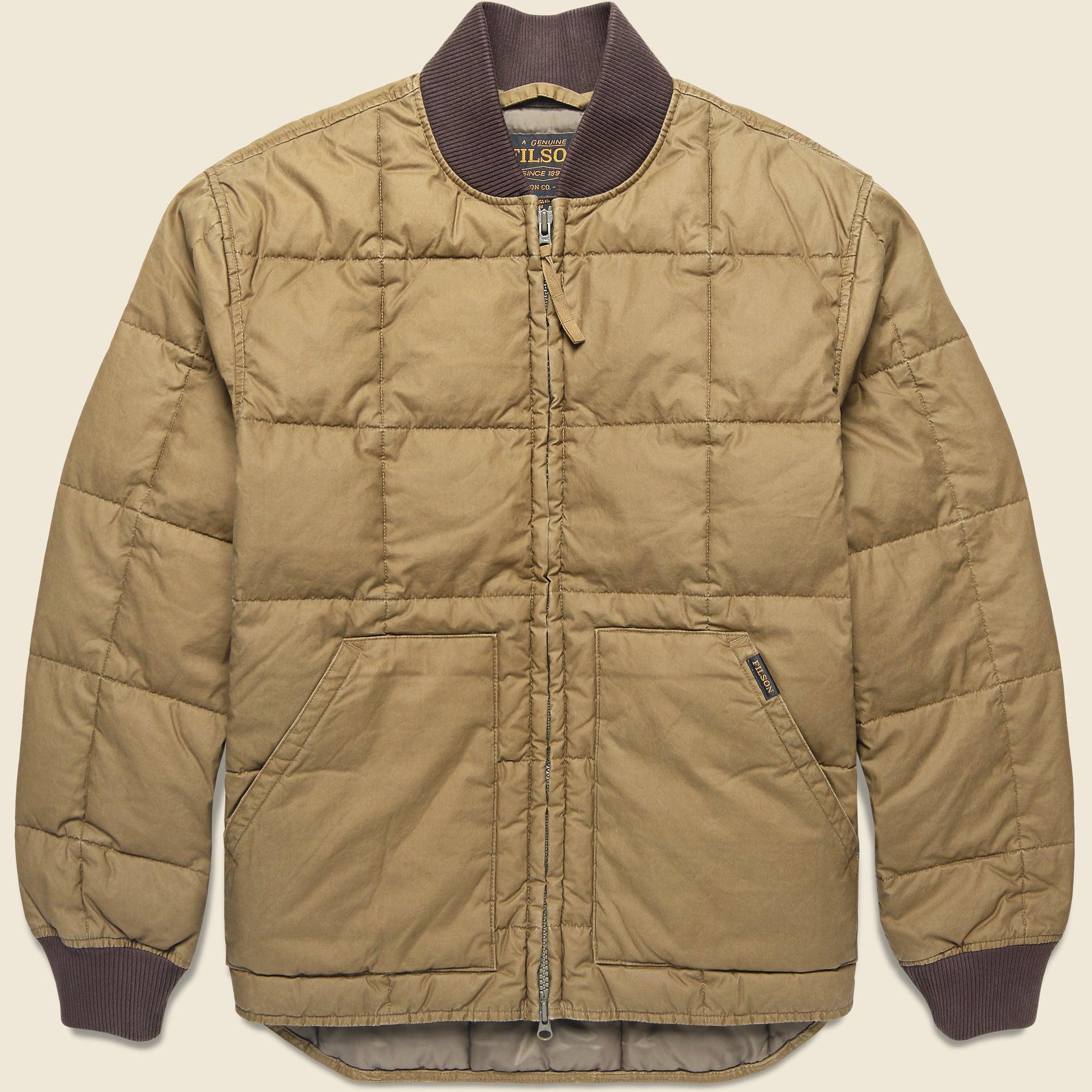 Heritage Cotton Down Jacket - Light Brown