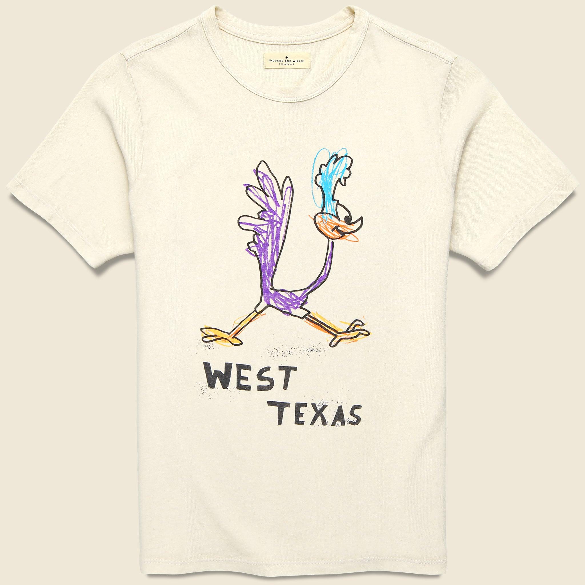 West Texas Roadrunner Tee - Vintage White
