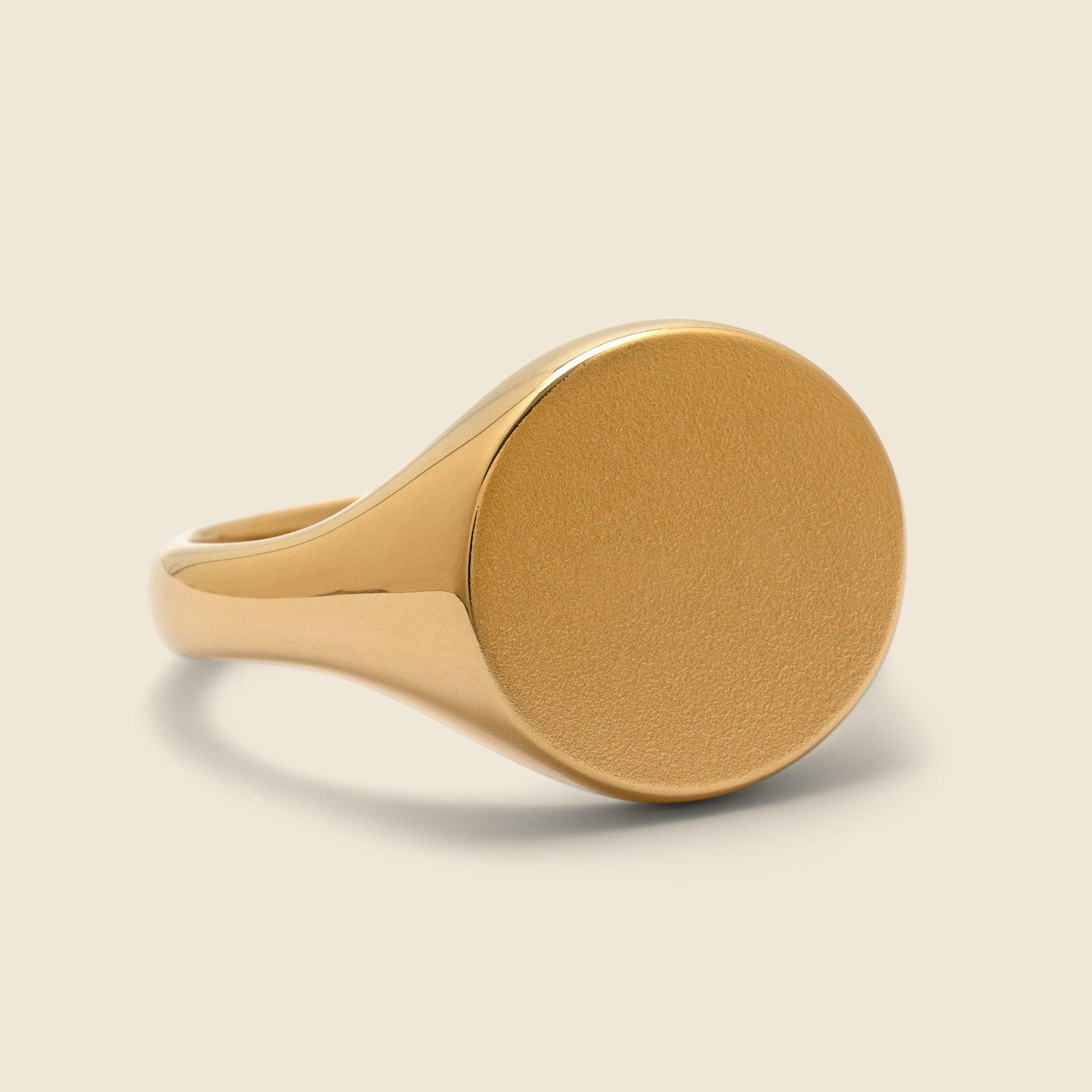 Wells Signet Ring - Gold Vermeil