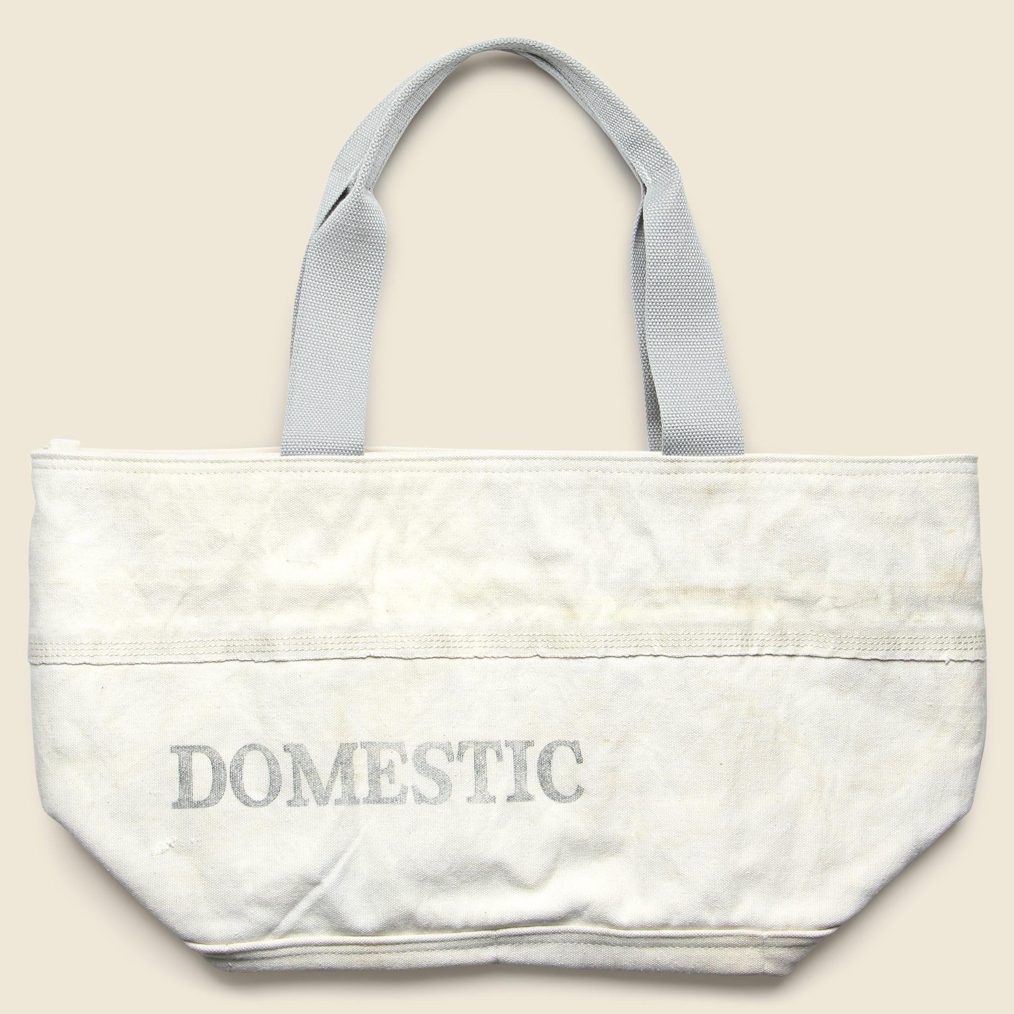 Upcycled Tote Bag -  White
