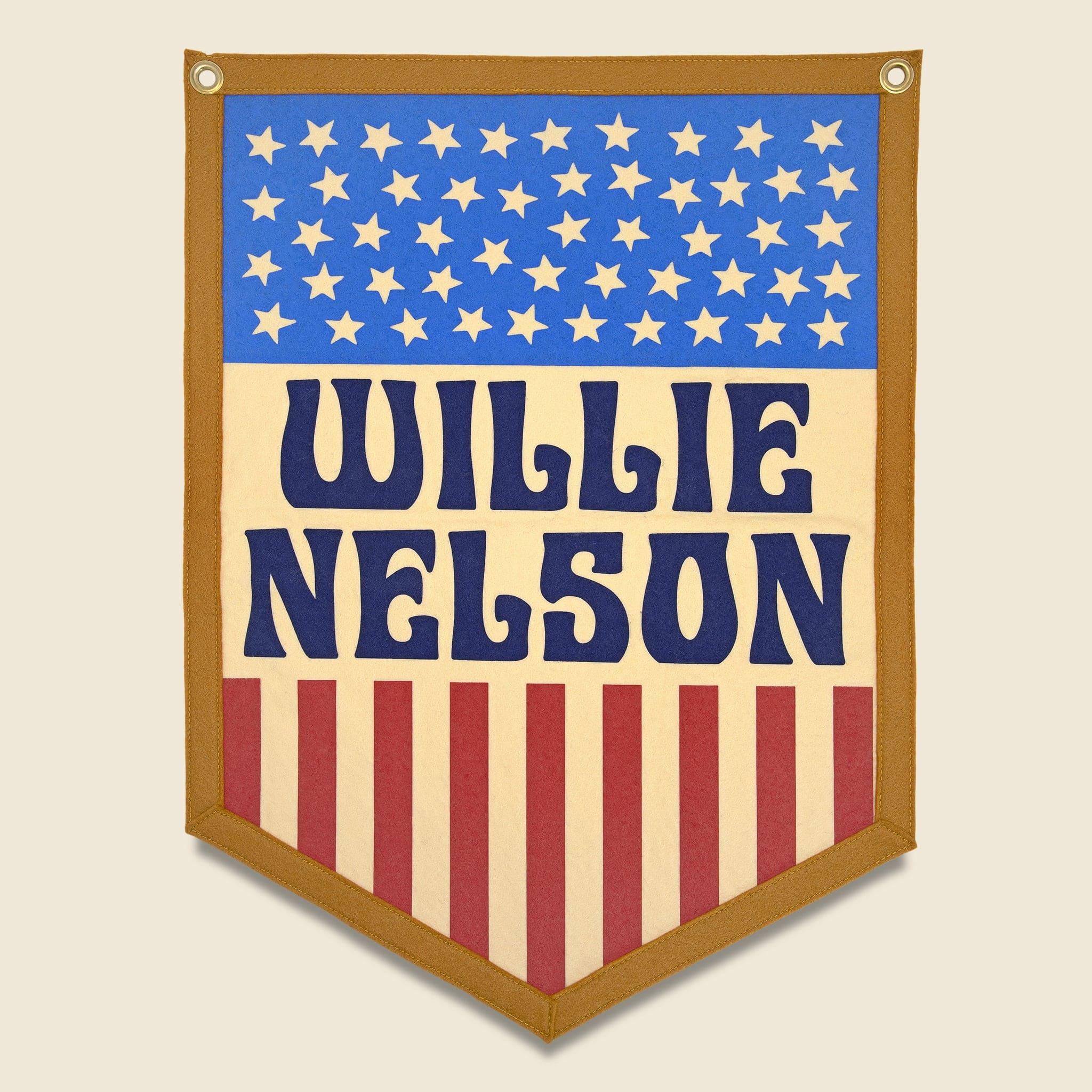 Willie Nelson Pointed Banner