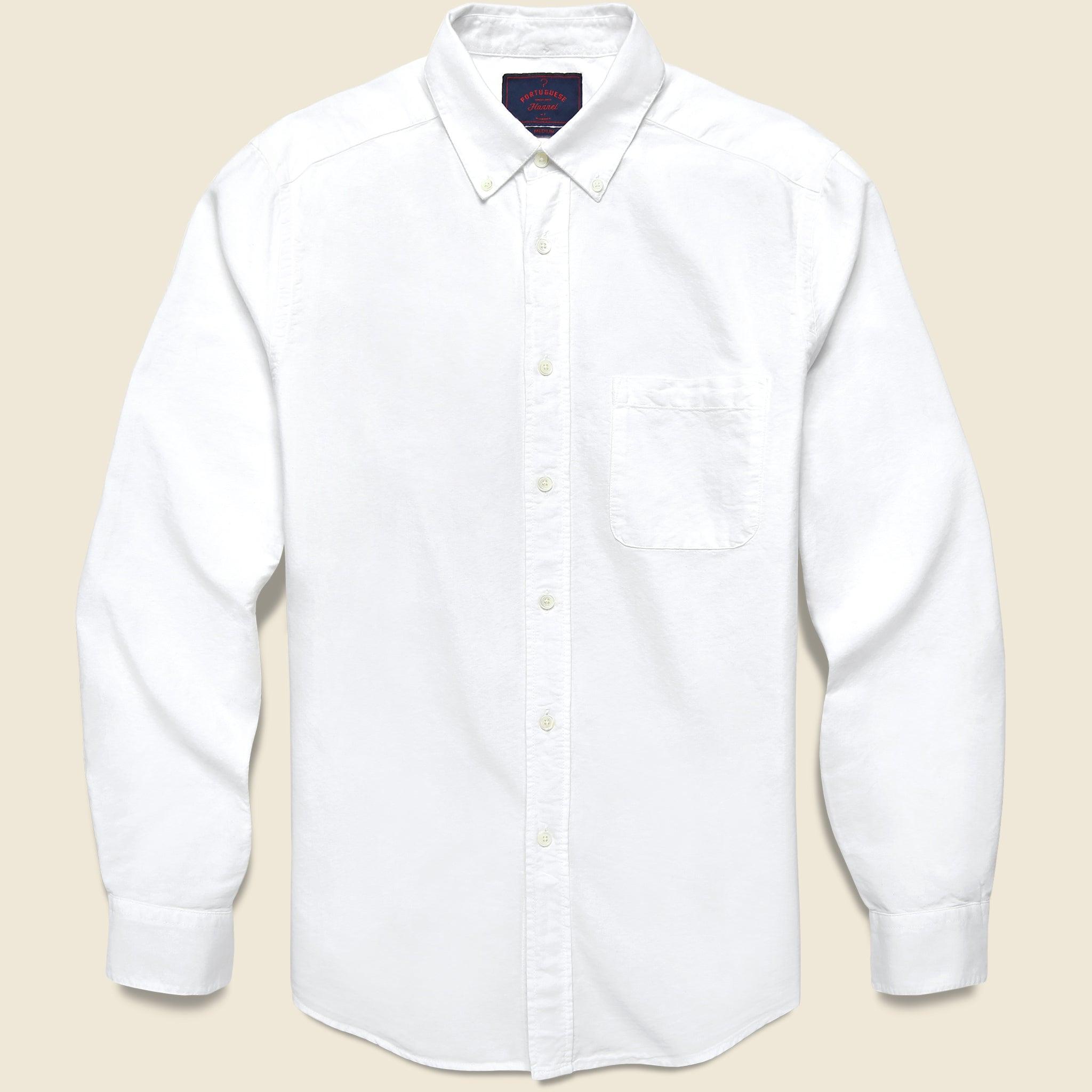 Belavista Brushed Oxford Shirt - White