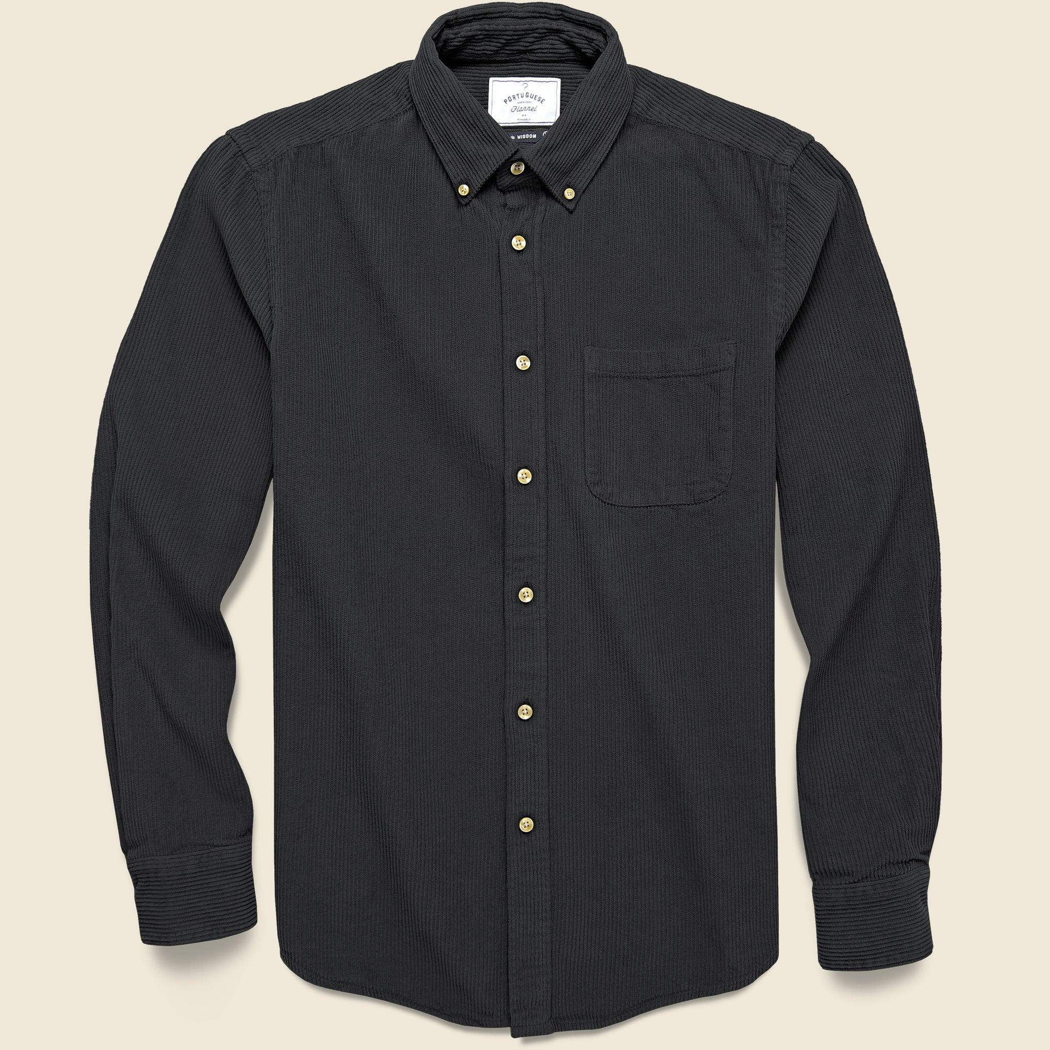 Corduroy Lobo Shirt - Black