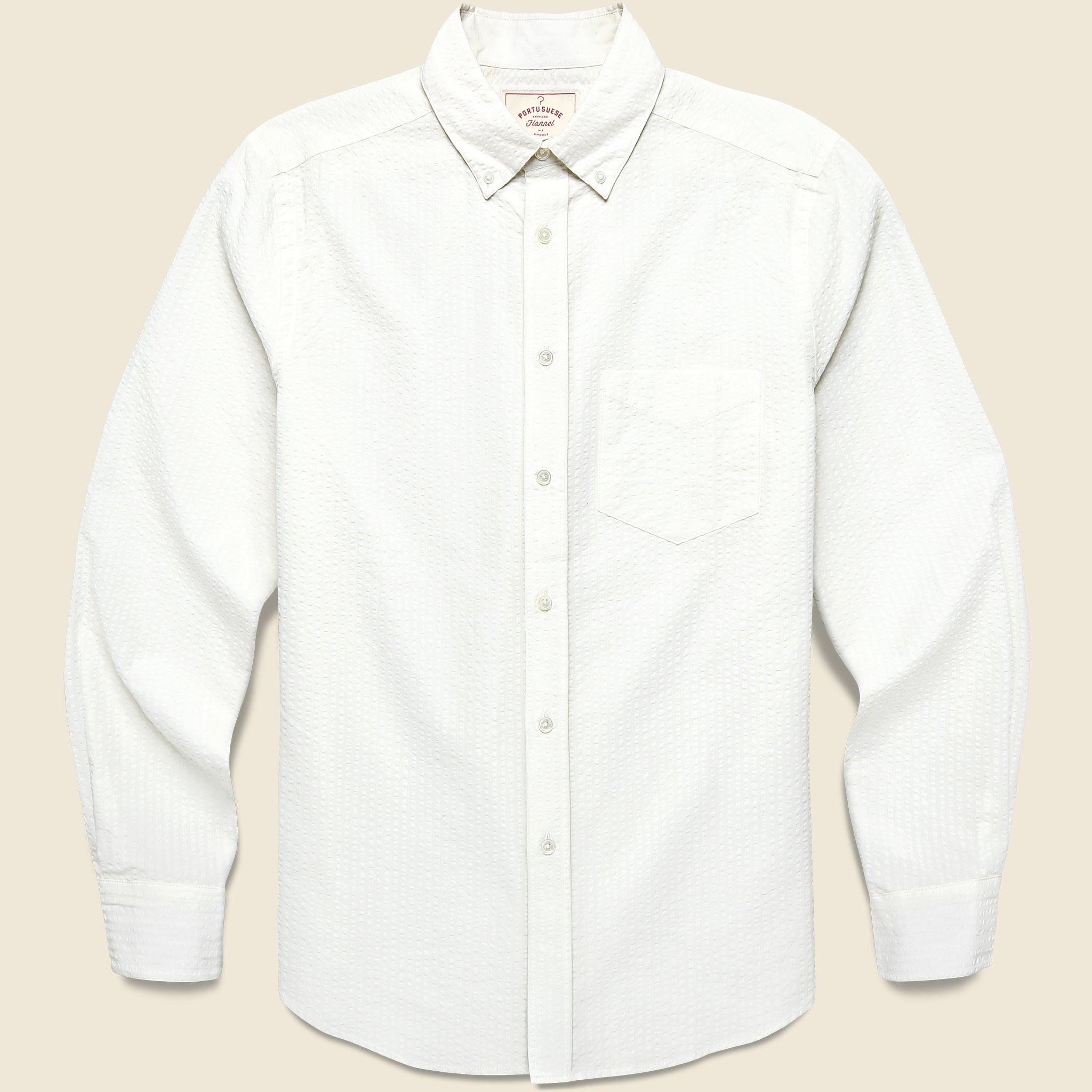 Pacifico Seersucker Shirt - White