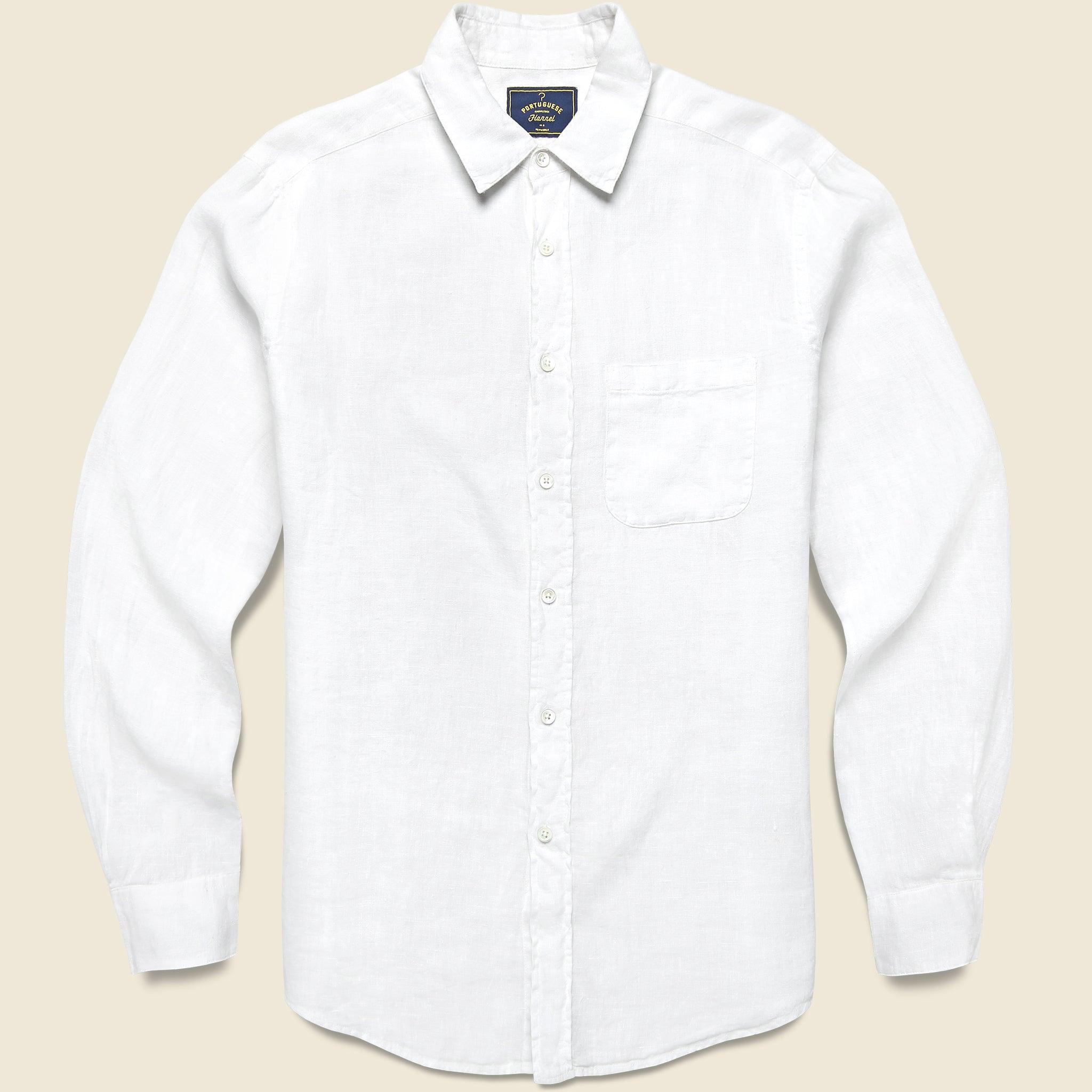 Classic Linen Shirt - White
