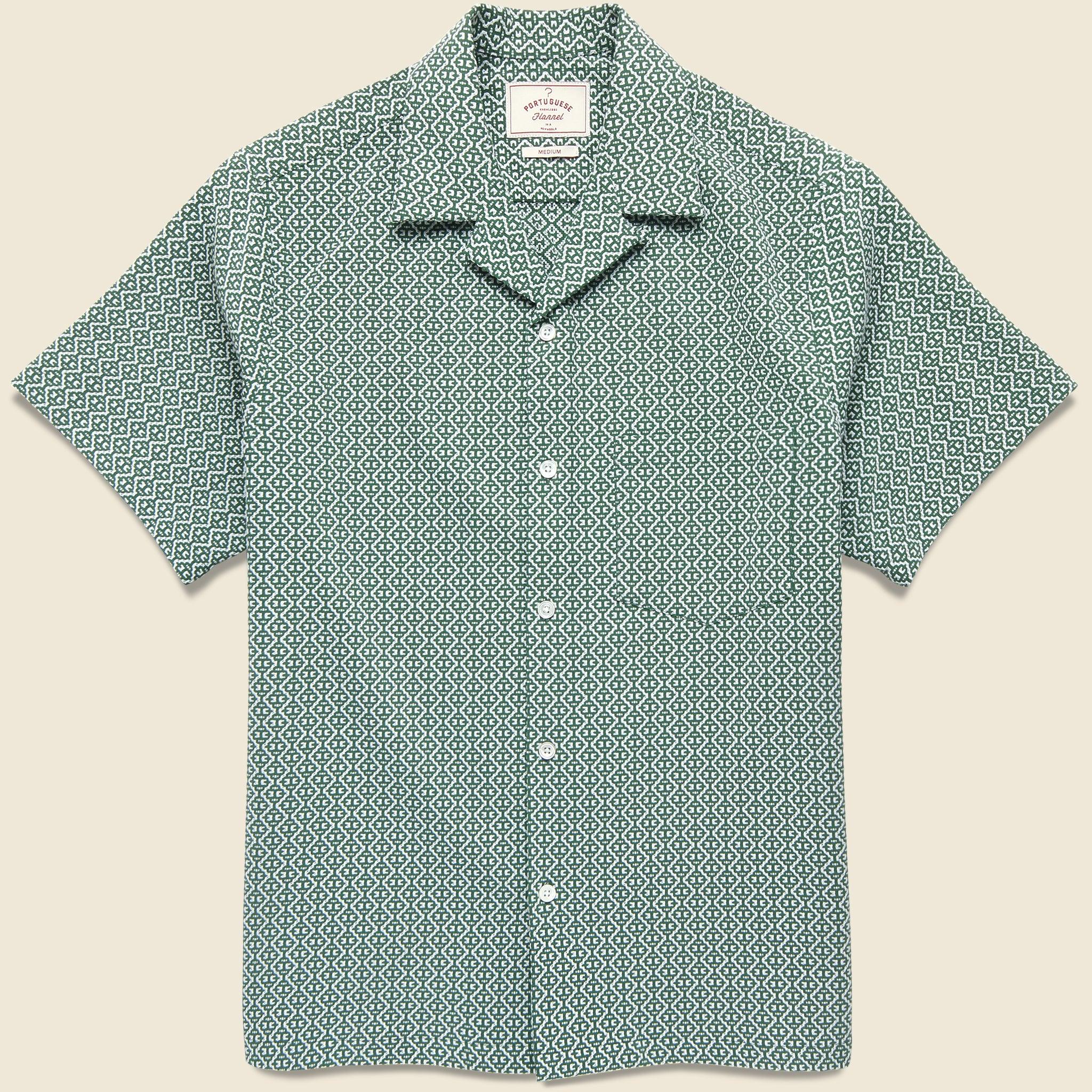 Tile Camp Shirt - Green
