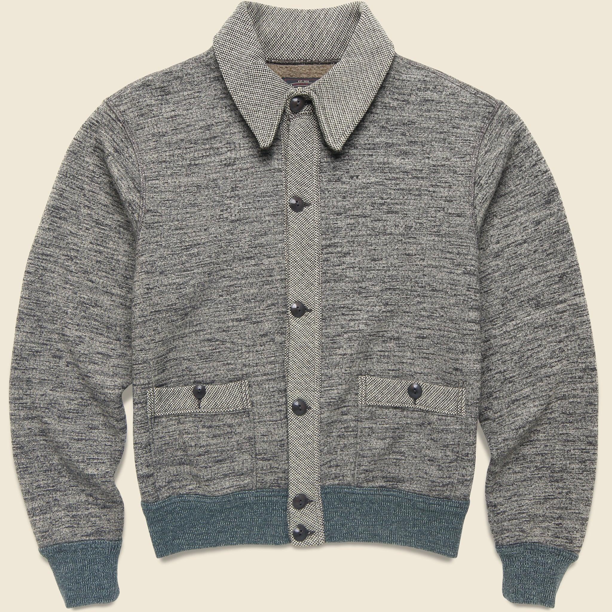 Logan Sweater Jacket - Charcoal