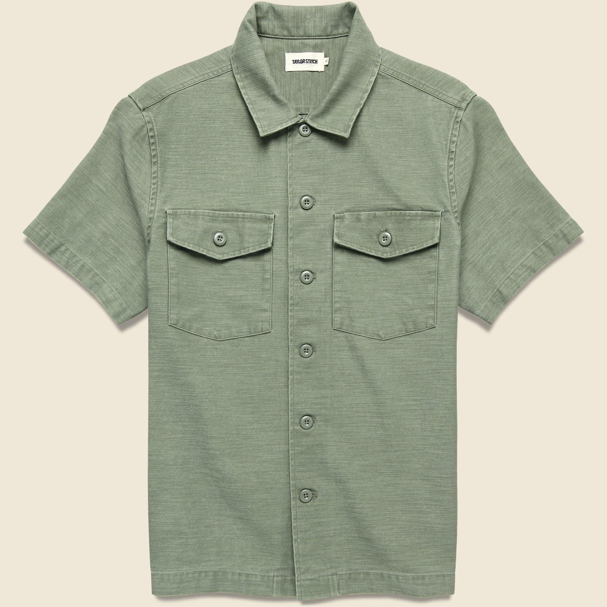 Surplus Shirt - Olive Sateen
