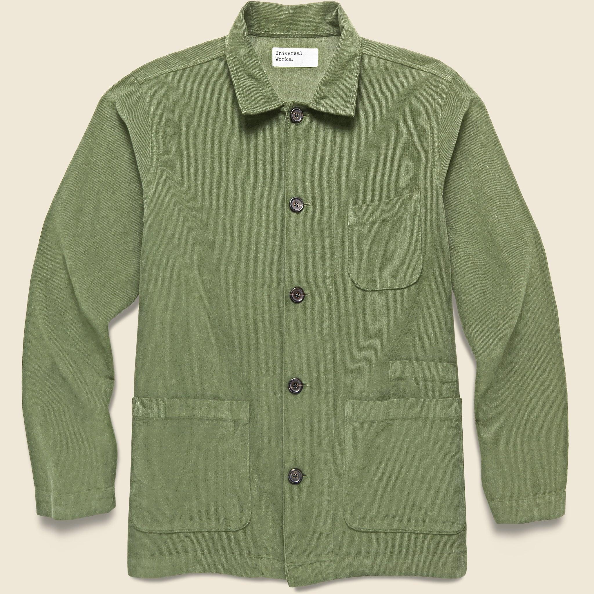 Bakers Fine Cord Overshirt - Olive