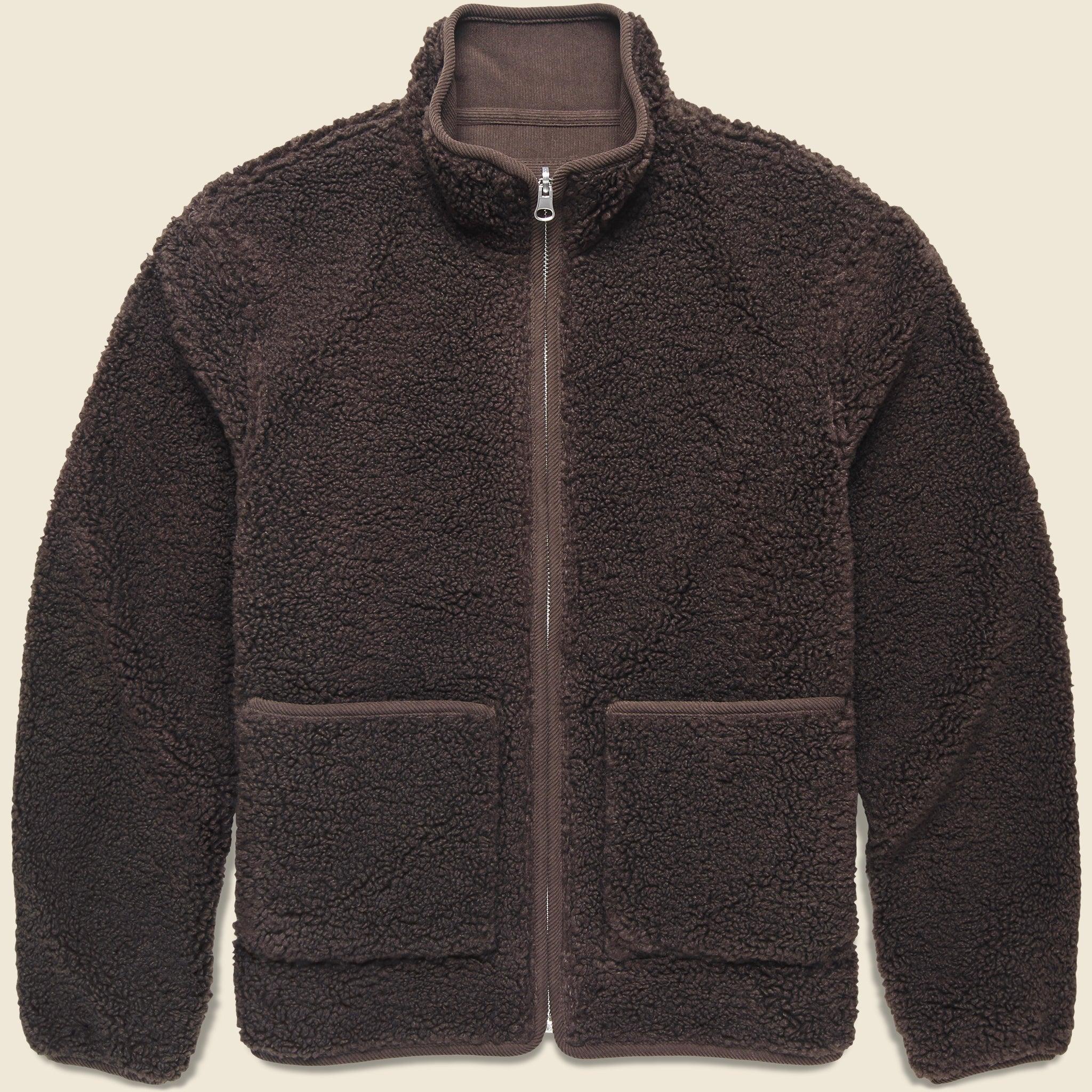 Killick Reversible Jacket - Borg Cord Chocolate Brown