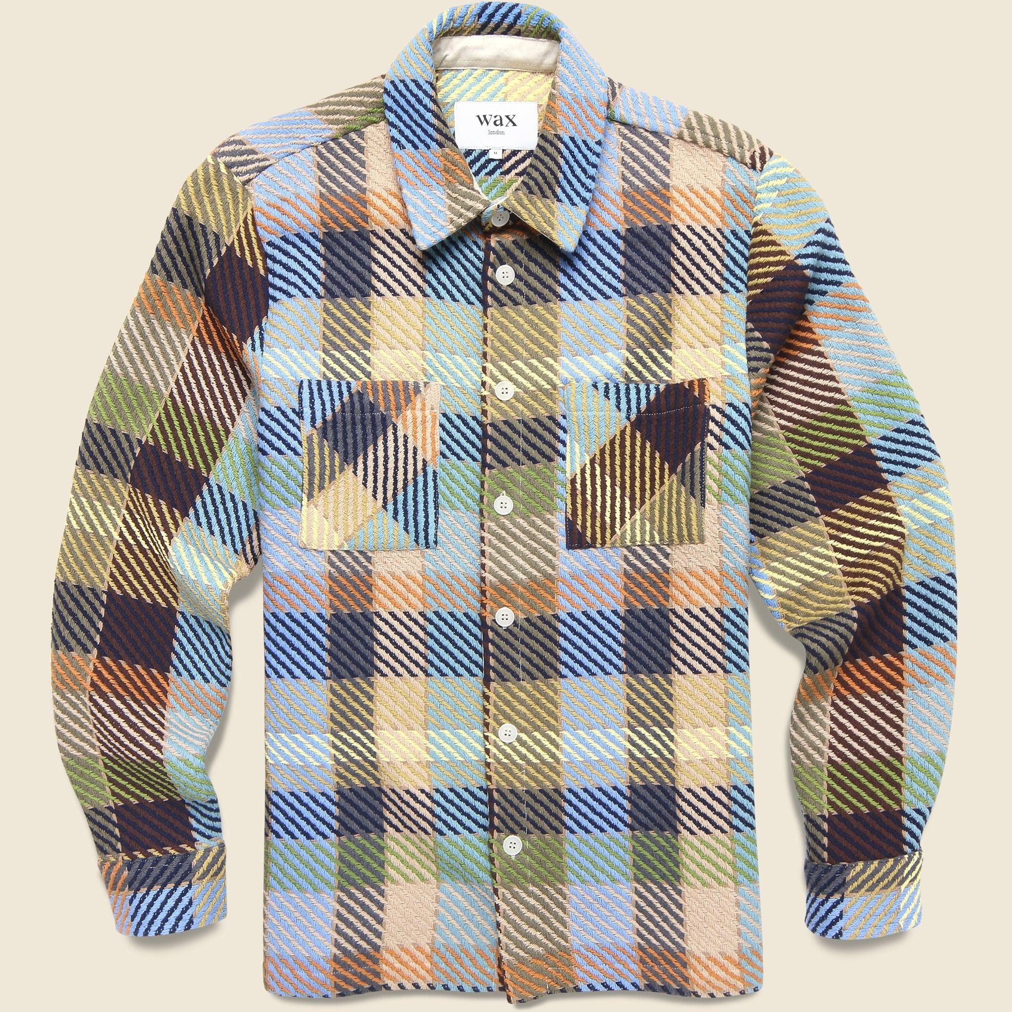 Whiting Overshirt - Pike Check Khaki Multi