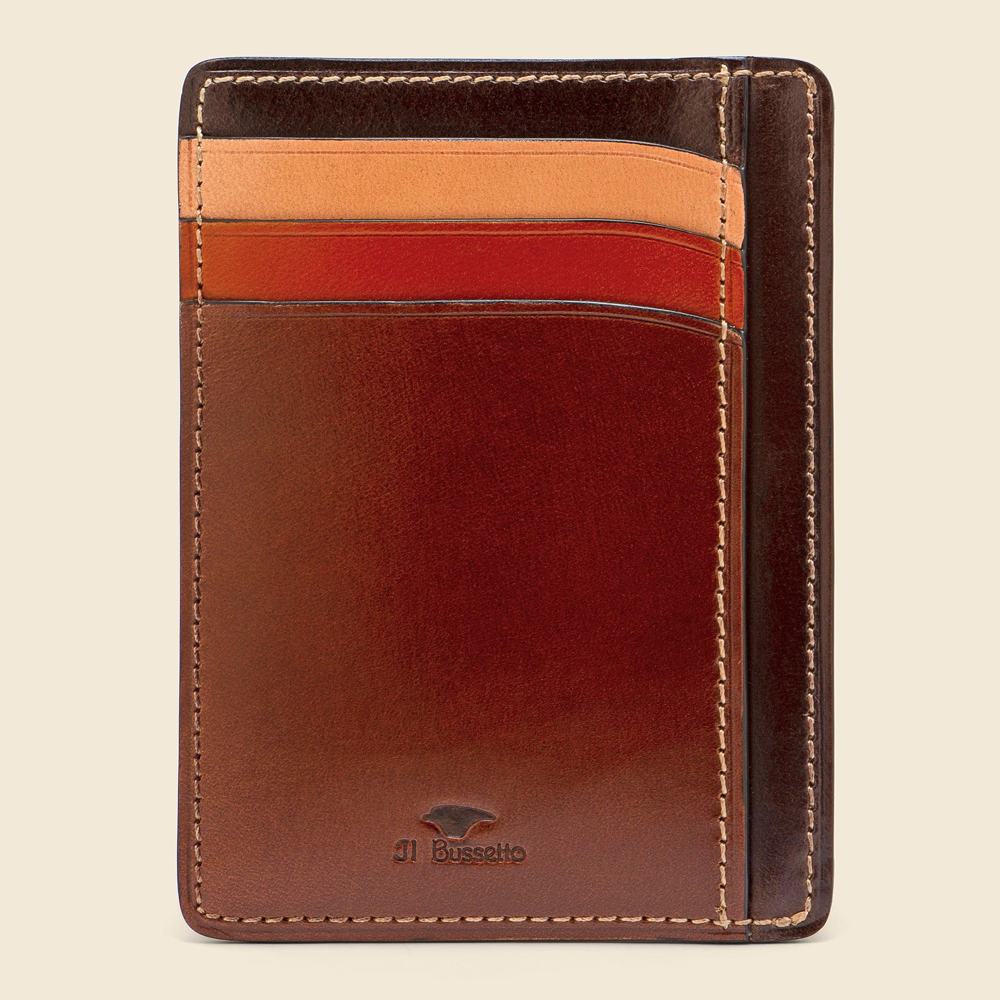 Multicolor Card Wallet - Brown