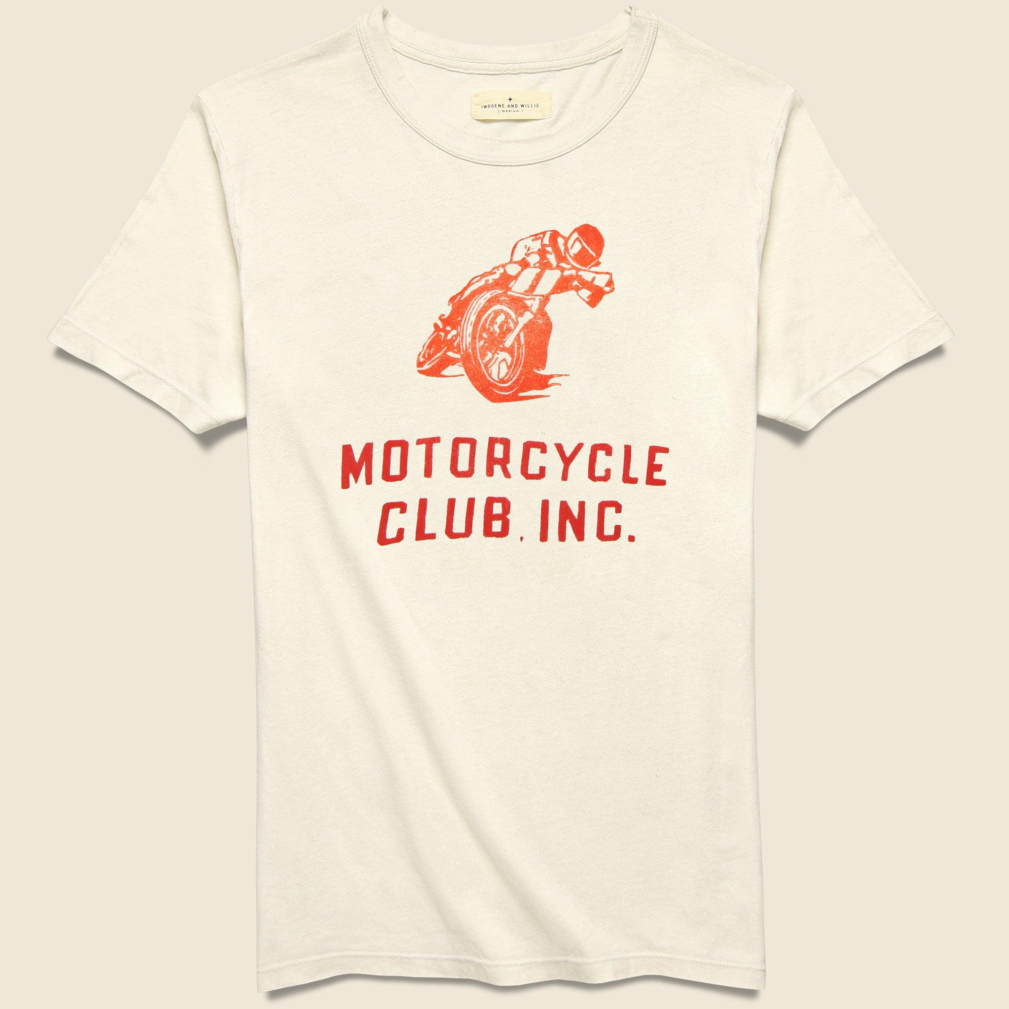 Motorcycle Club Tee - White